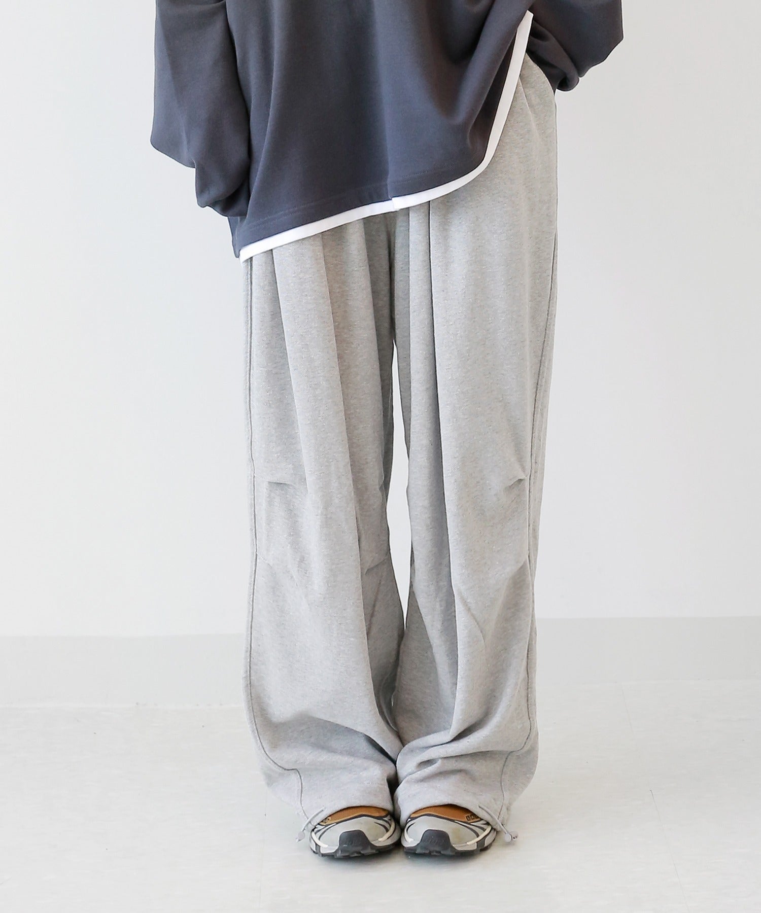 【BAON】Matheson Stitch Cotton Balloon Banding Pants Stopper Balloon Trousers – Estudio Niksen