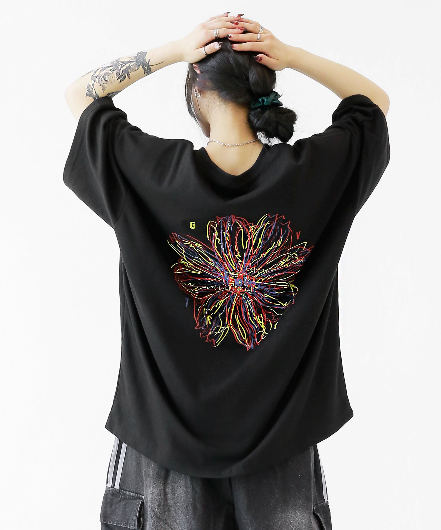 【GROVE】 GRVB_FLOWER TERRY T-SHIRTS / 追跡付 Midweight Terry Standard Crewneck | Reigning Champ