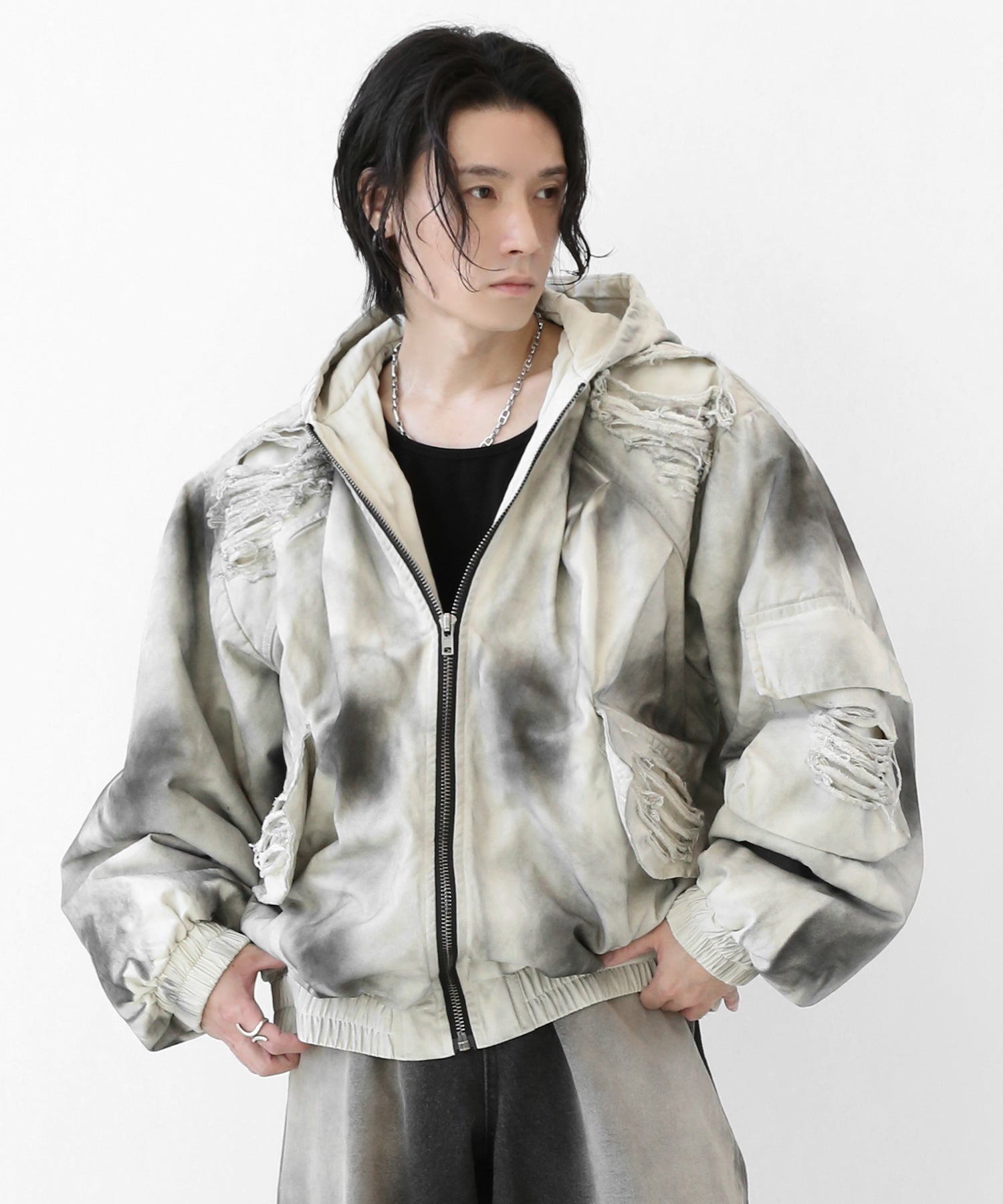 Dirty Art Zip-Up Hoodie