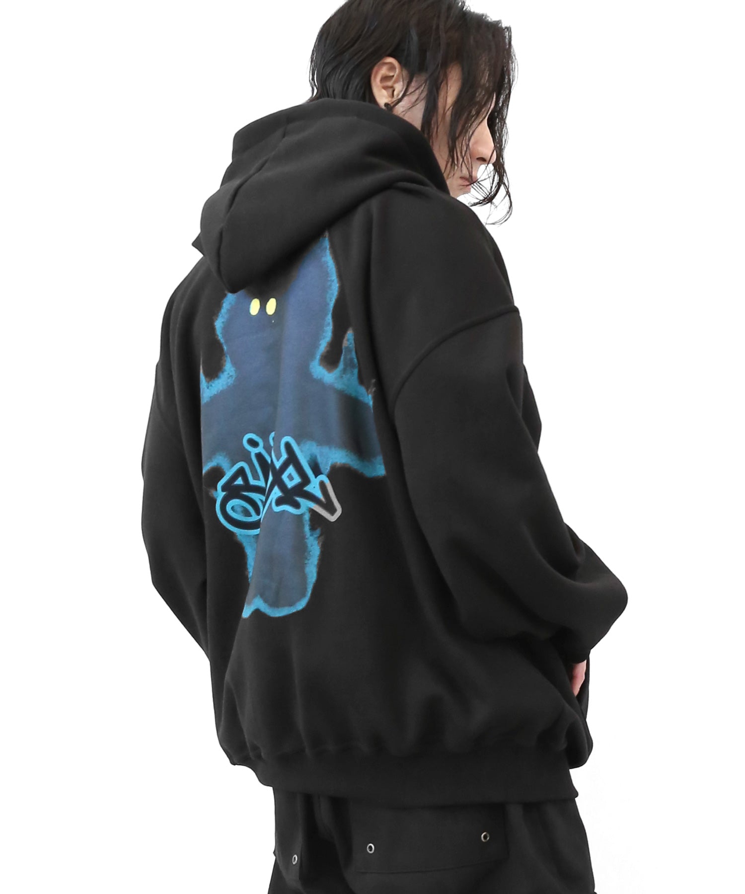 Ghost Graffiti Fleece Sweat Hoodie