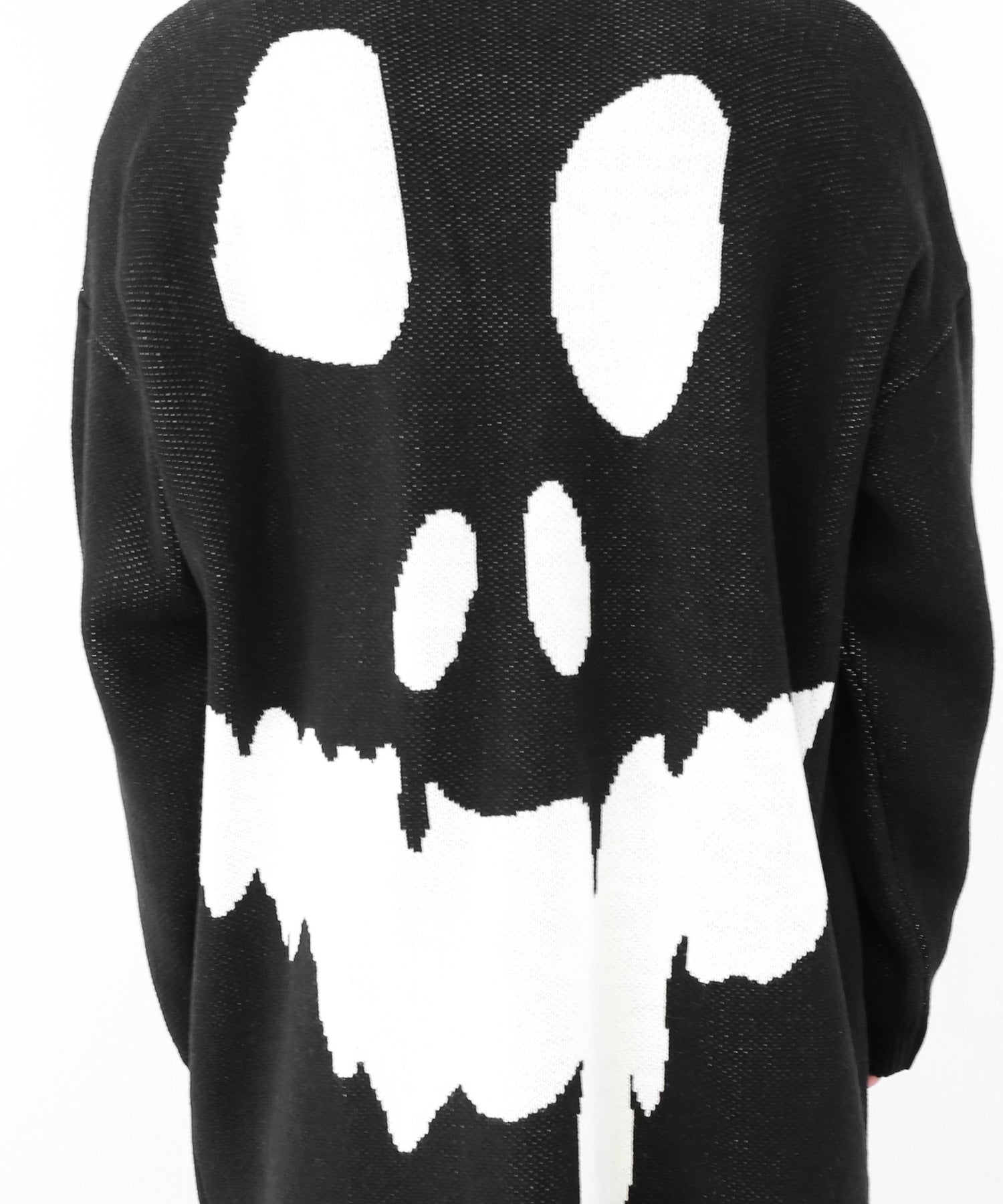 Skull Graffiti Long Cardigan