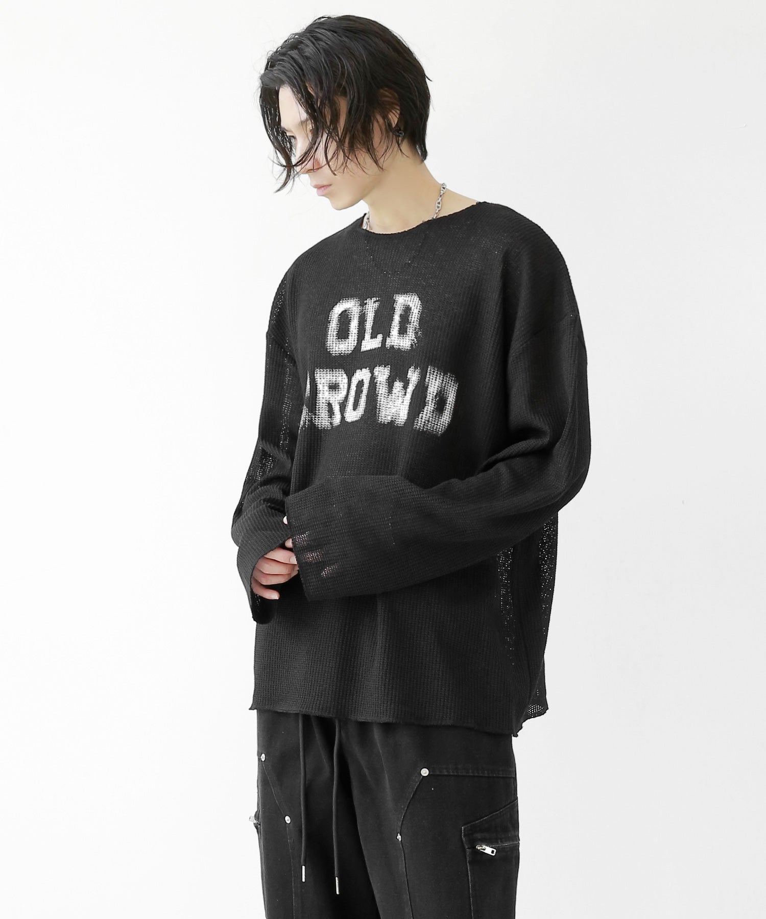 Cloud over sheer knit