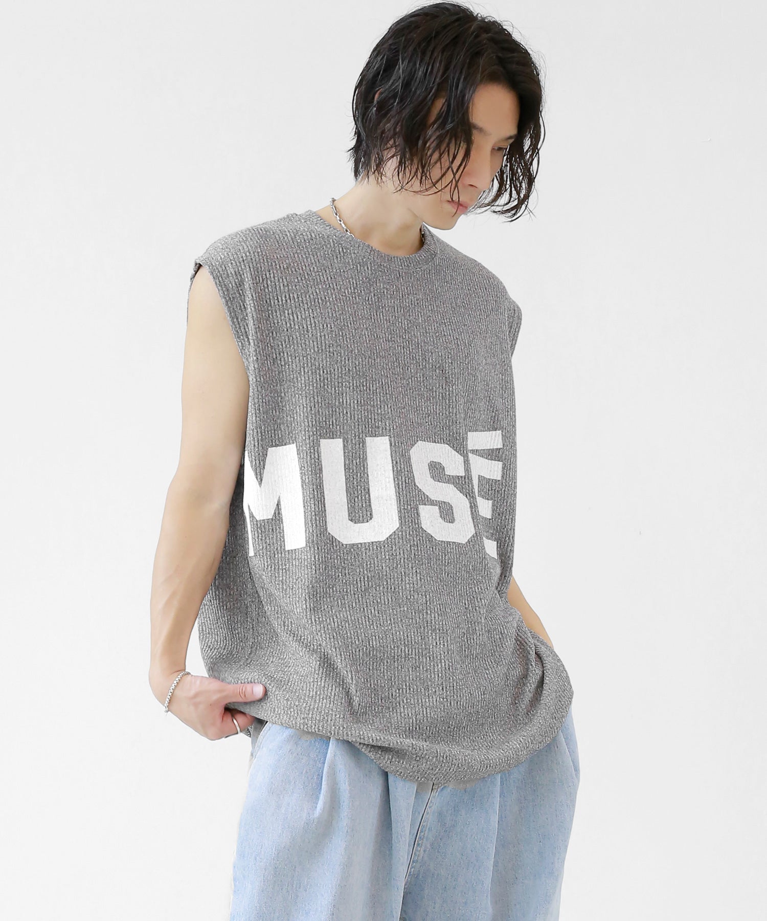 Dry touch summer knit vest