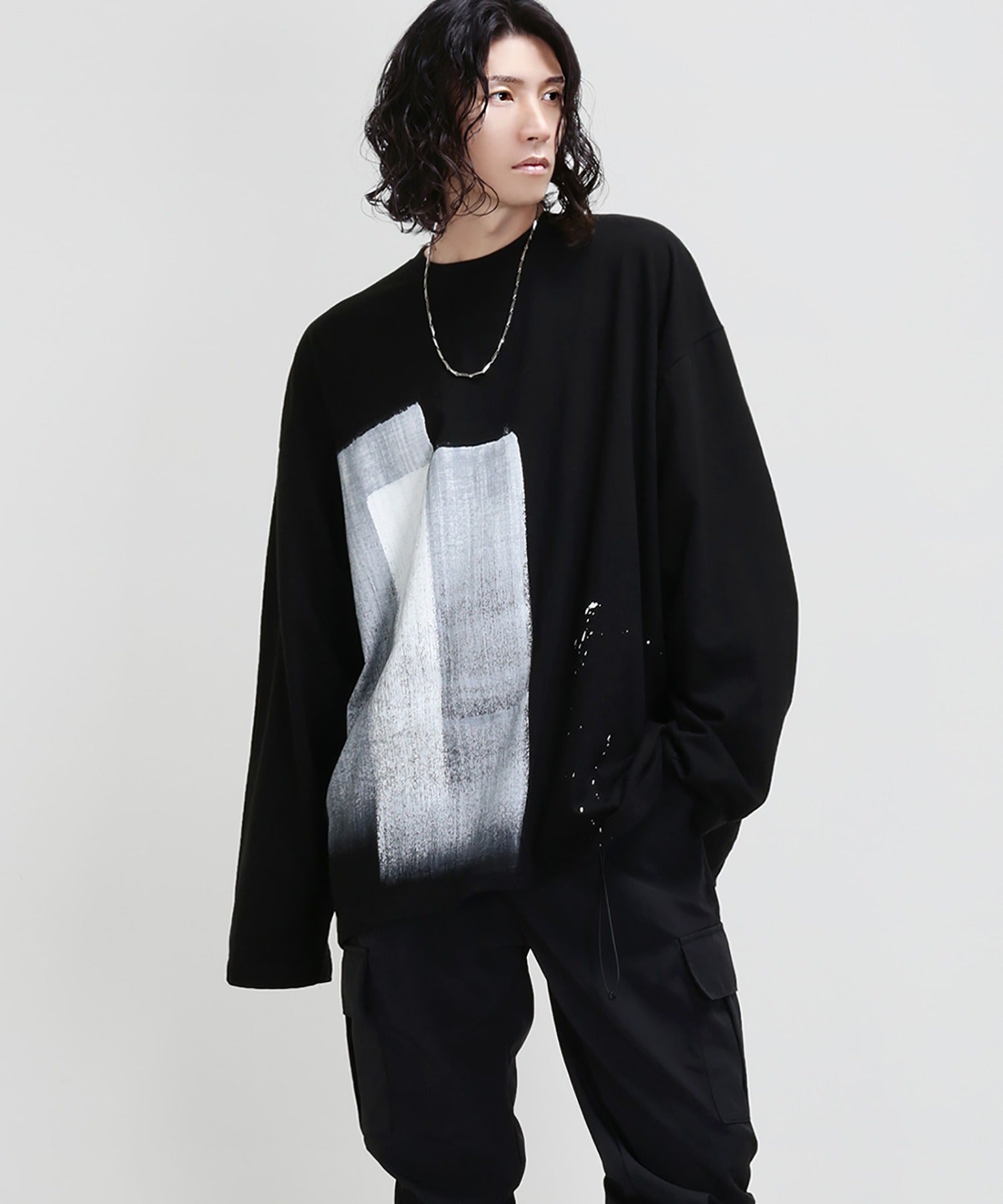 Hand paint long cut and sew