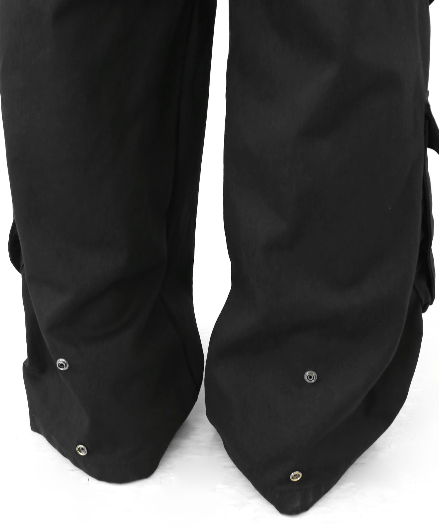 Hem-Snap Adjustable Big Cargo Wide Pants