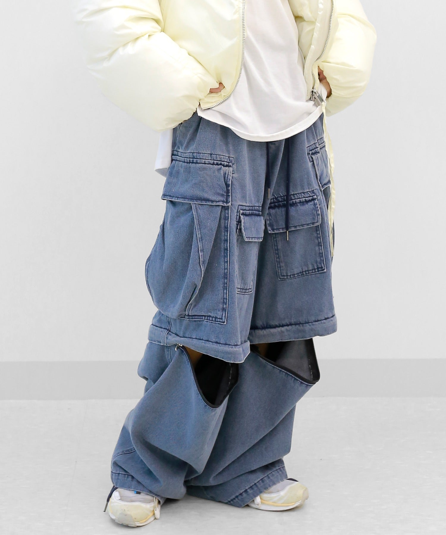 MINEDENIM Denim Wide Cargo PS （KHA） MINEDENIM - Denim Wide Cargo PS （KHA） / デニム ワイド