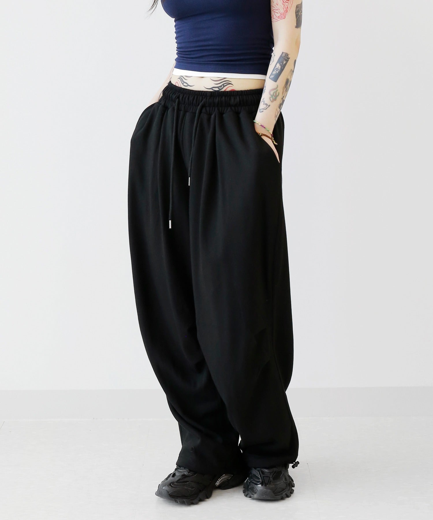 Cotton balloon pants
