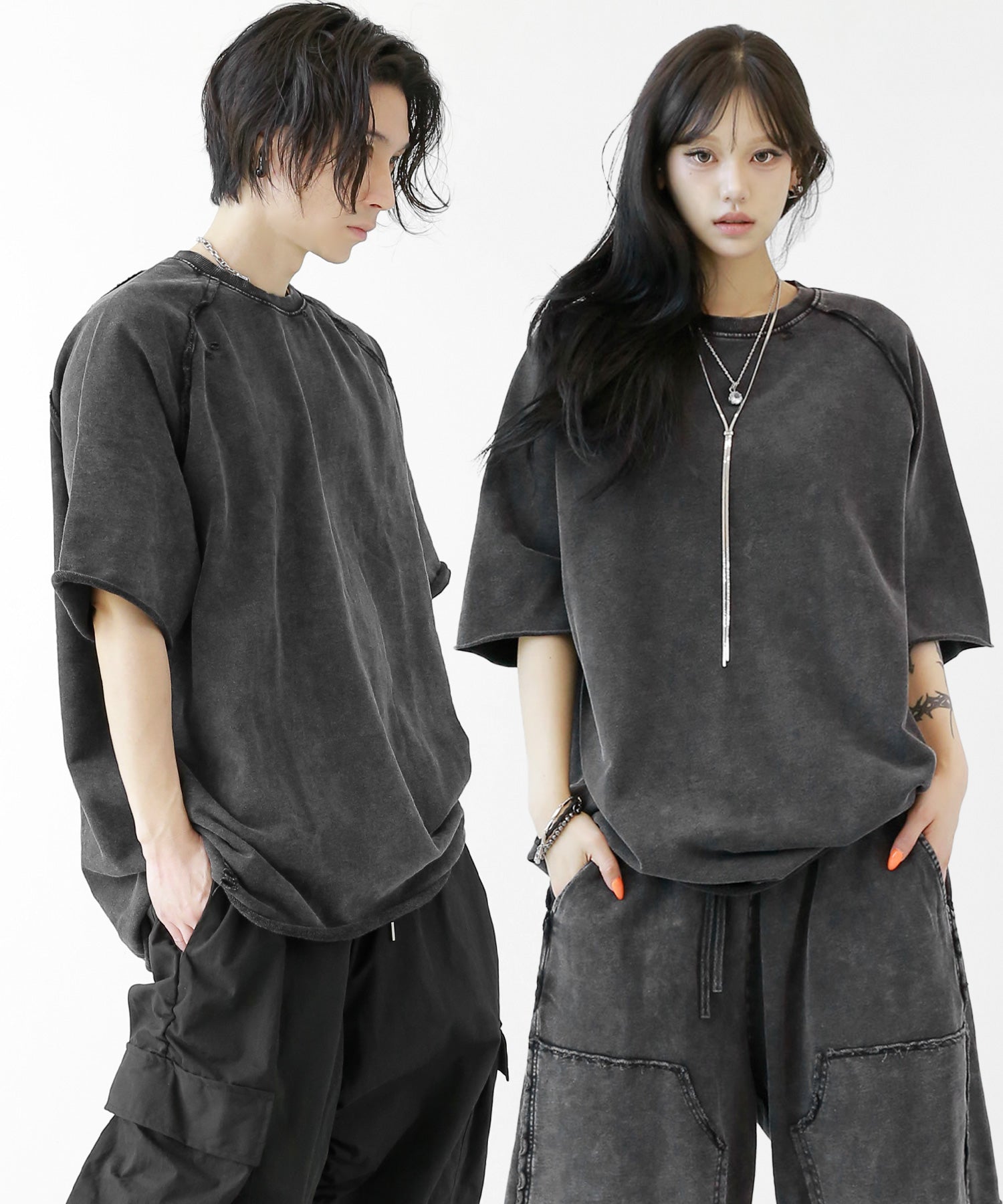 Vintage pigment raglan top
