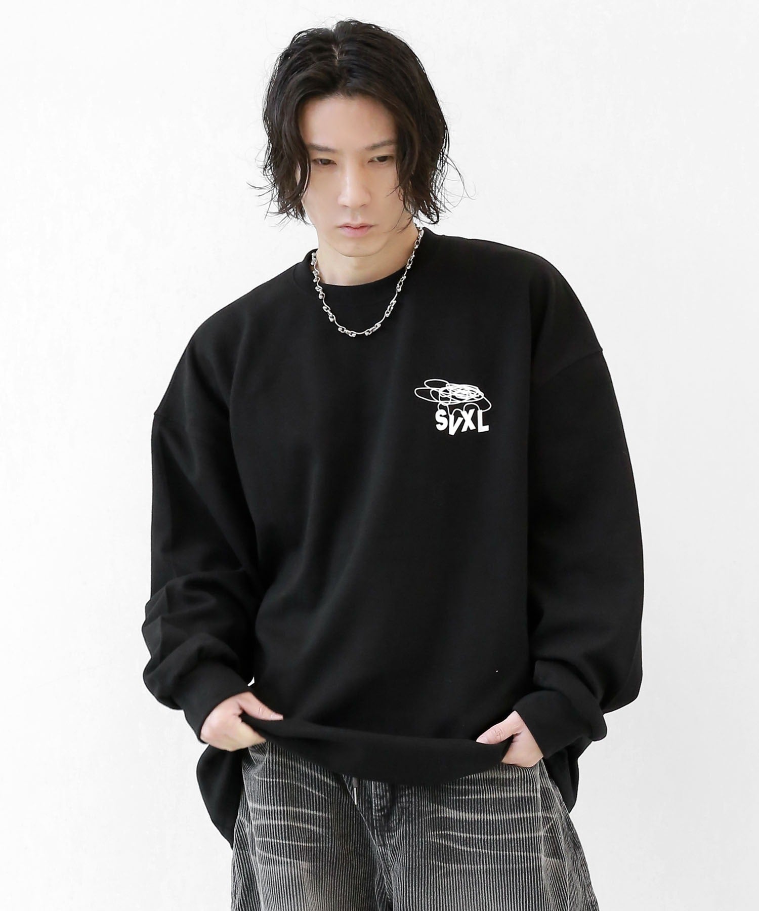 Back print long sleeve top unisex