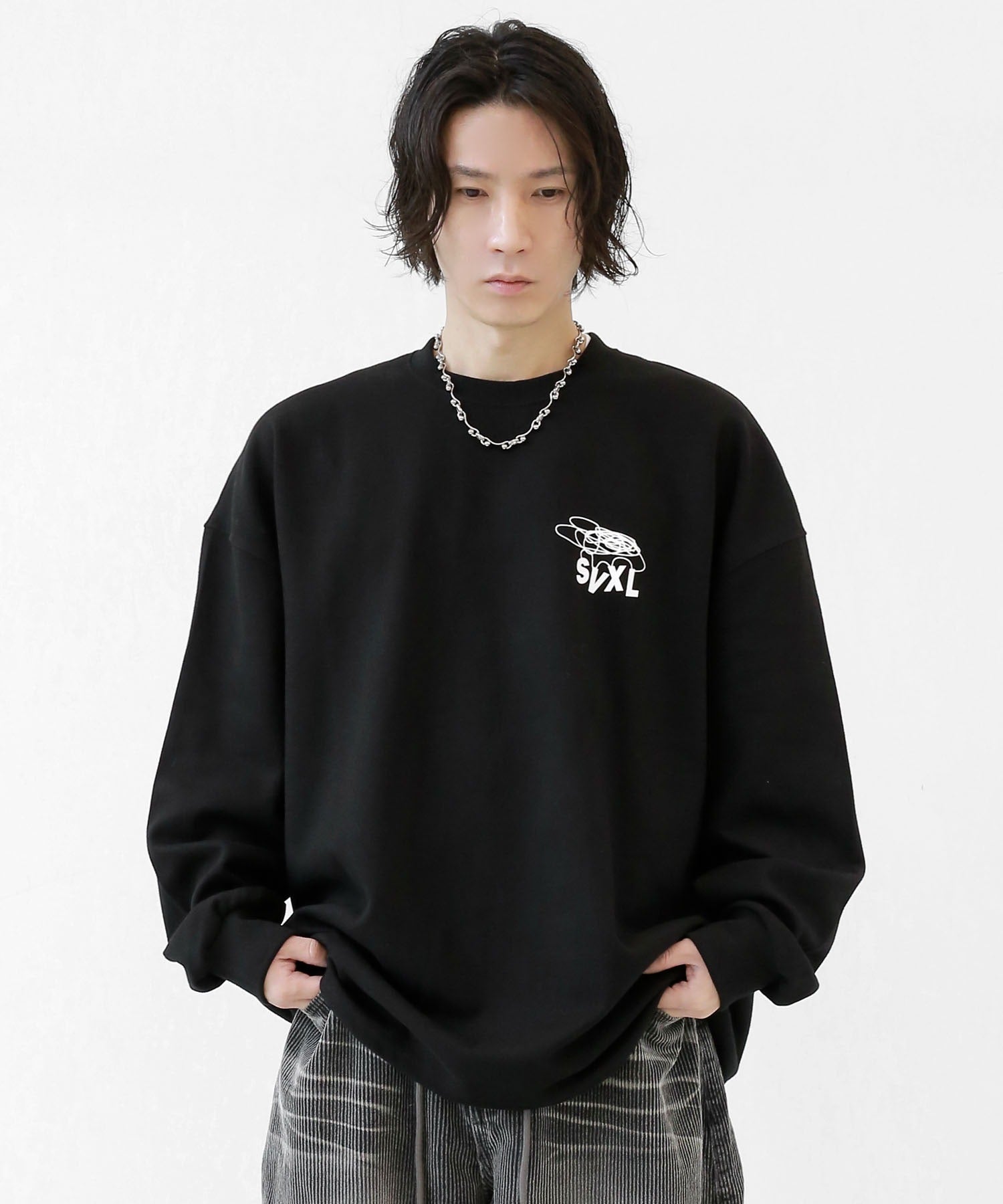 Back print long sleeve top unisex