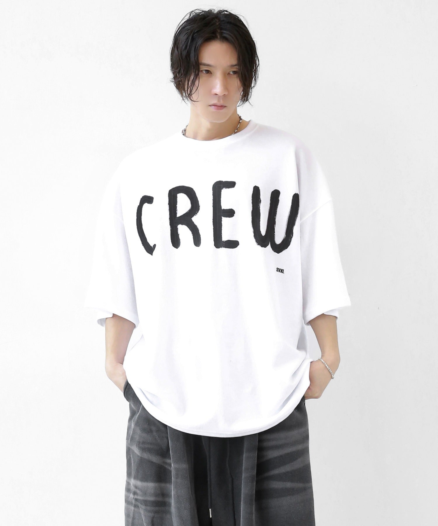 “CREW” Over T-shirt