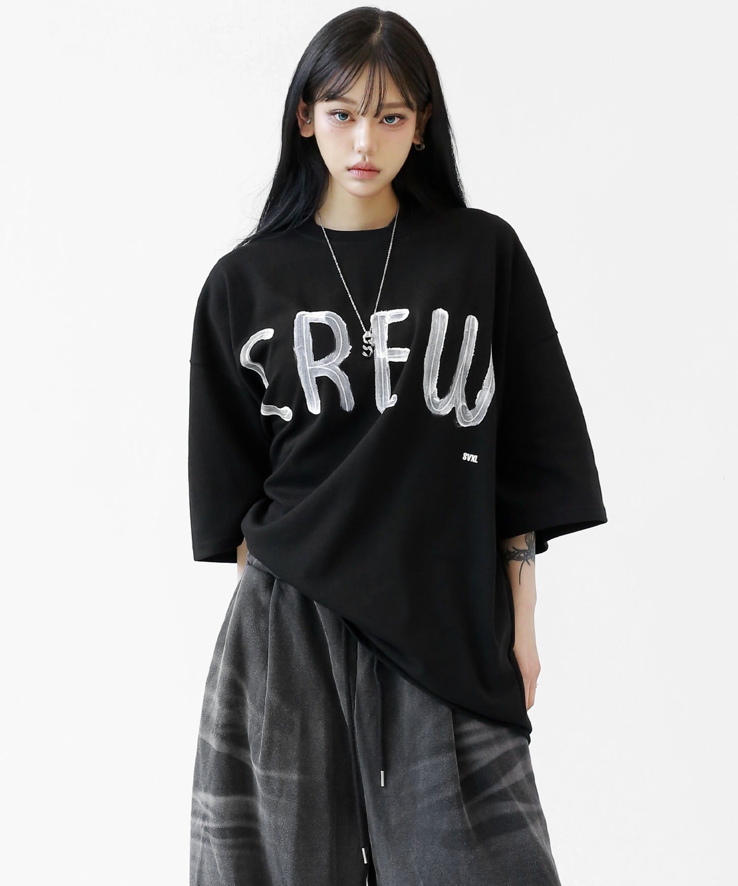 “CREW” Over T-shirt