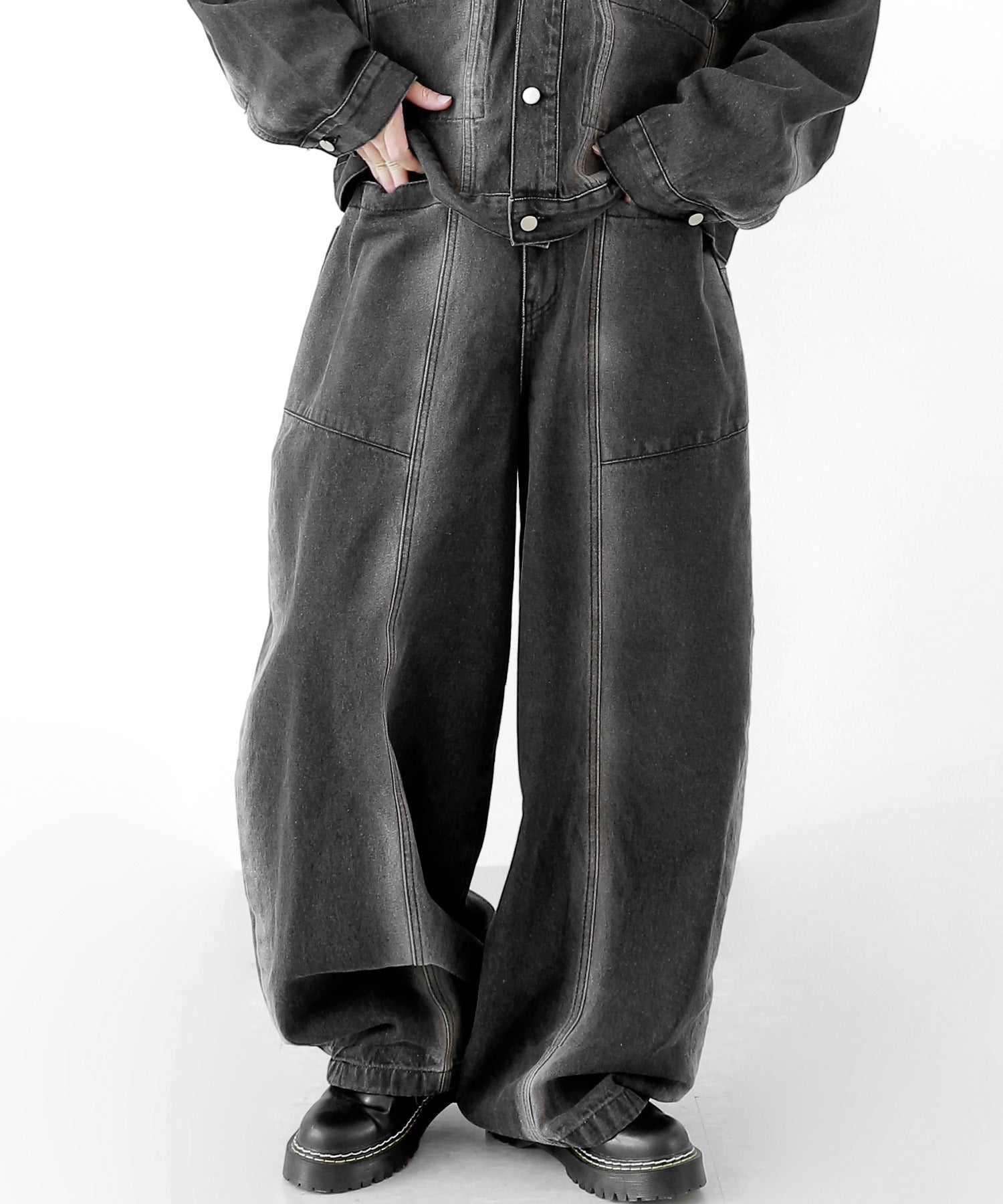 Fade Line Denim Pants
