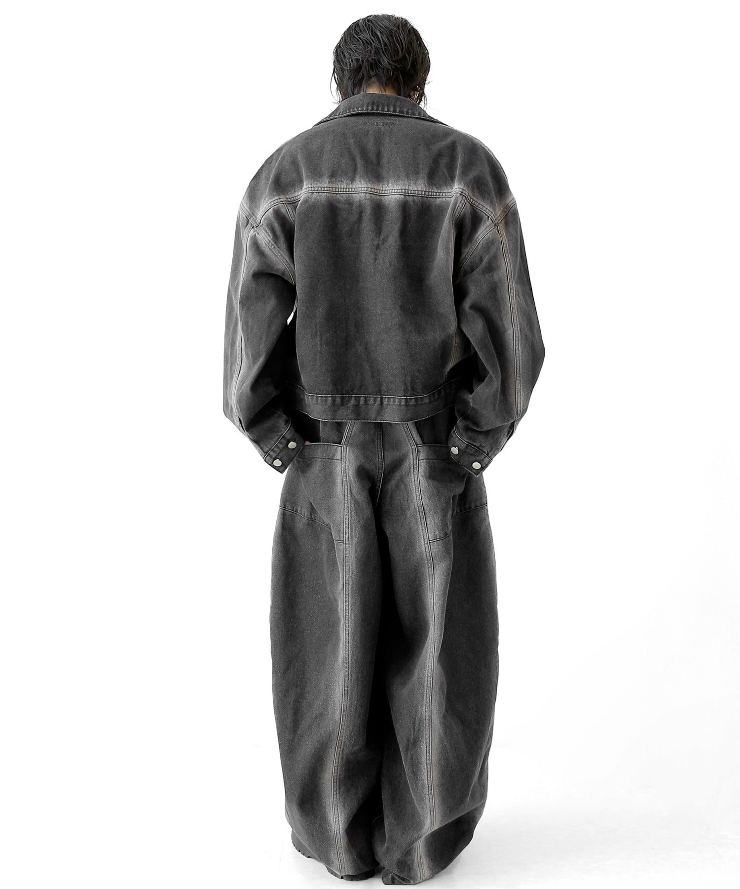 Fade Line Denim Pants