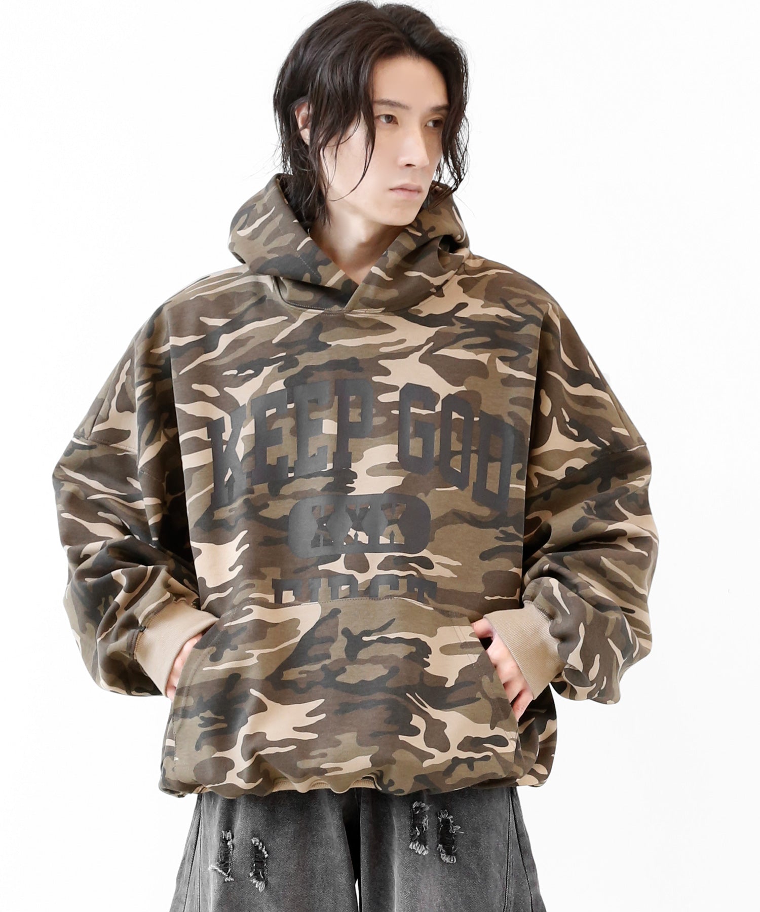 Camouflage Logo Hoodie