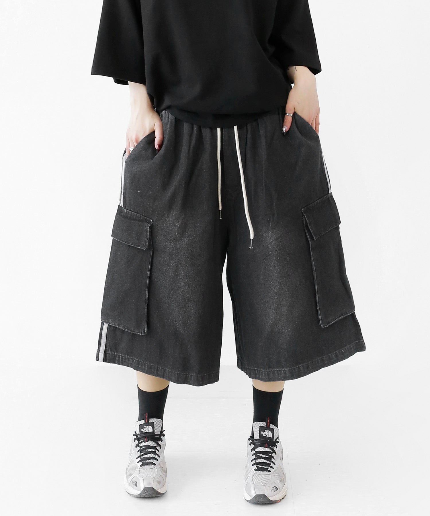 Trackline Denim Bermuda Shorts