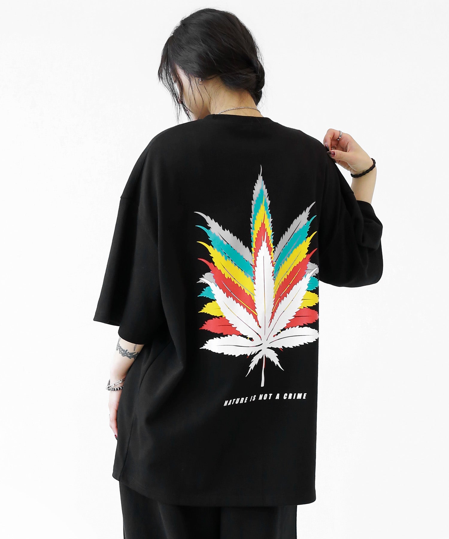 Rainbow Leaf Short Sleeve T