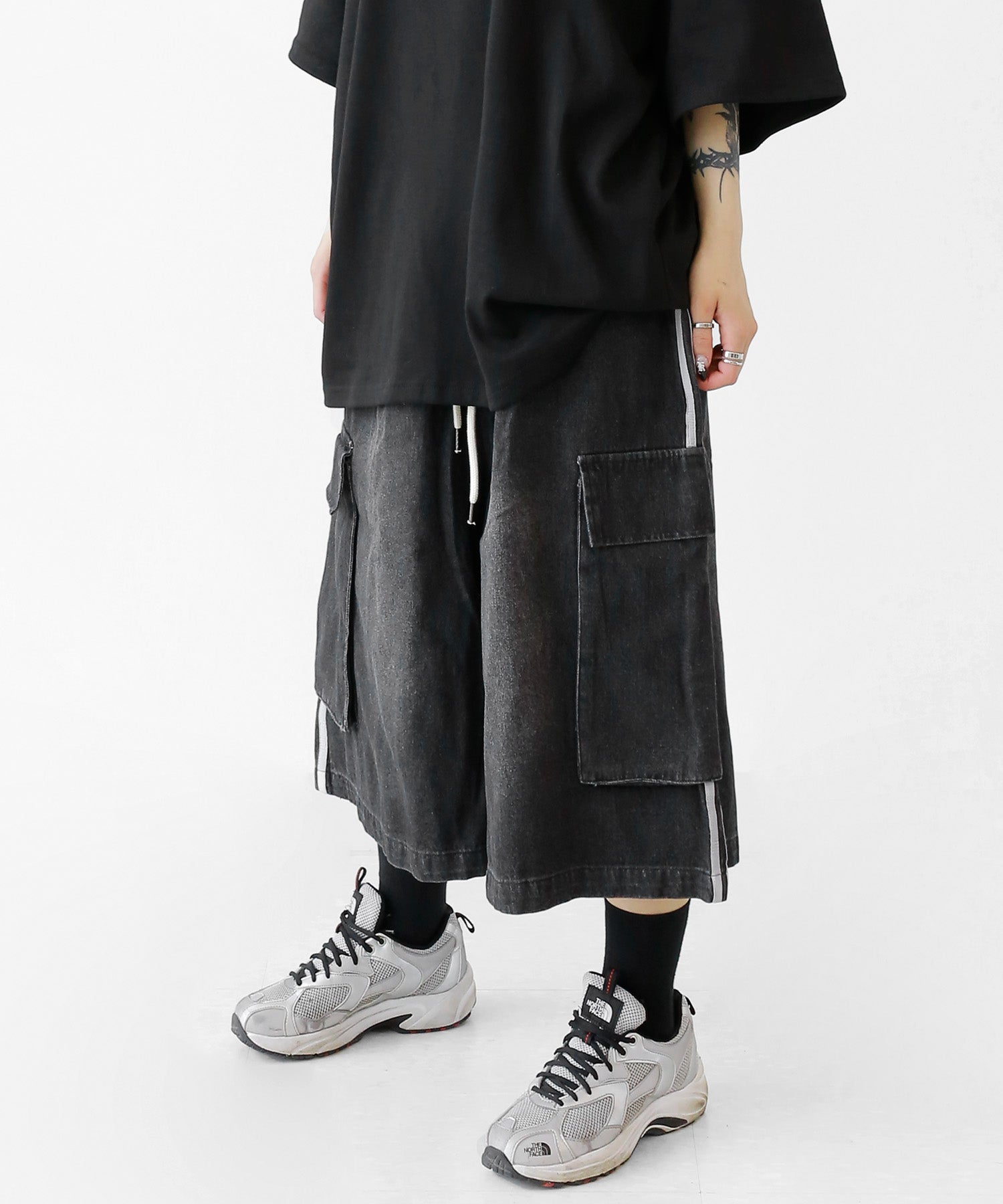 Trackline Denim Bermuda Shorts