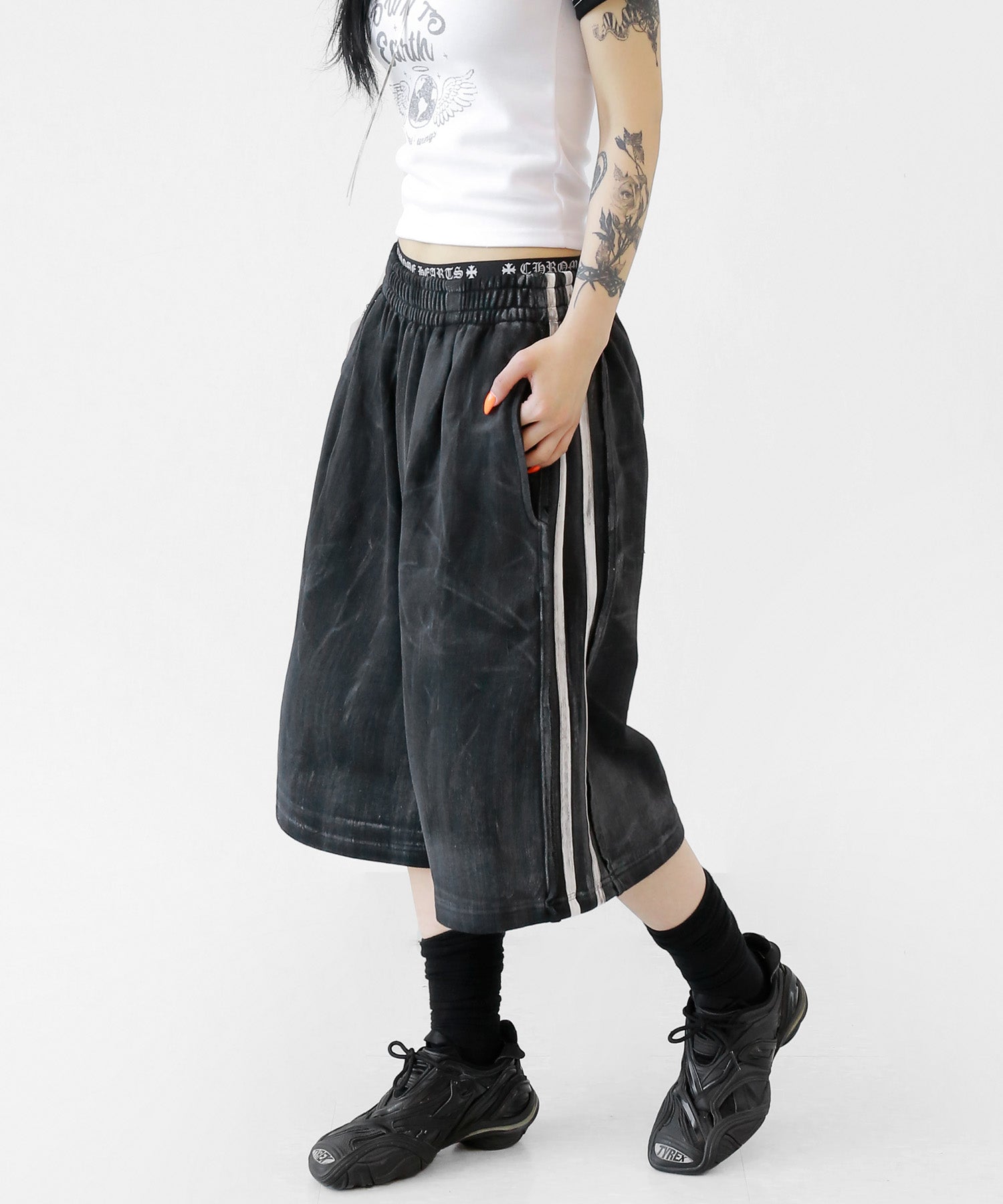 Paint Two Line Bermuda Shorts