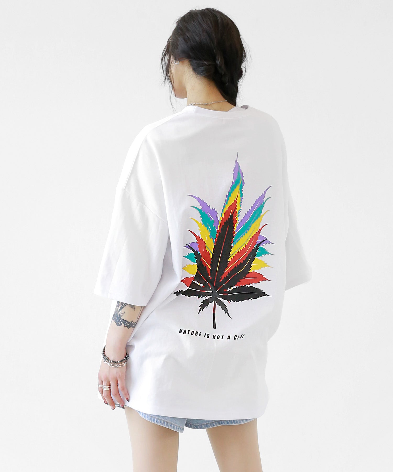 Rainbow Leaf Short Sleeve T