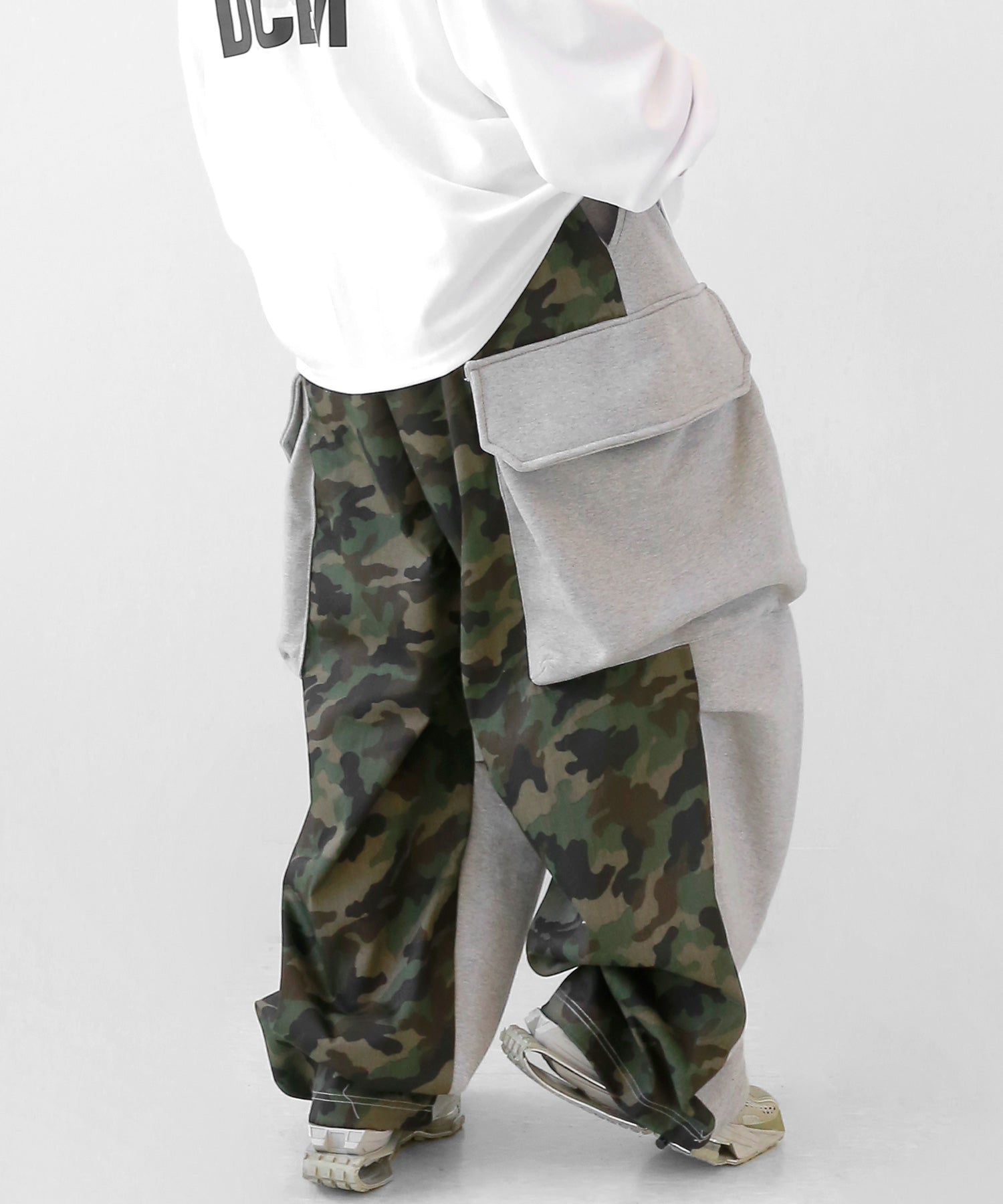 Camo Panel Drawstring Sweatpants