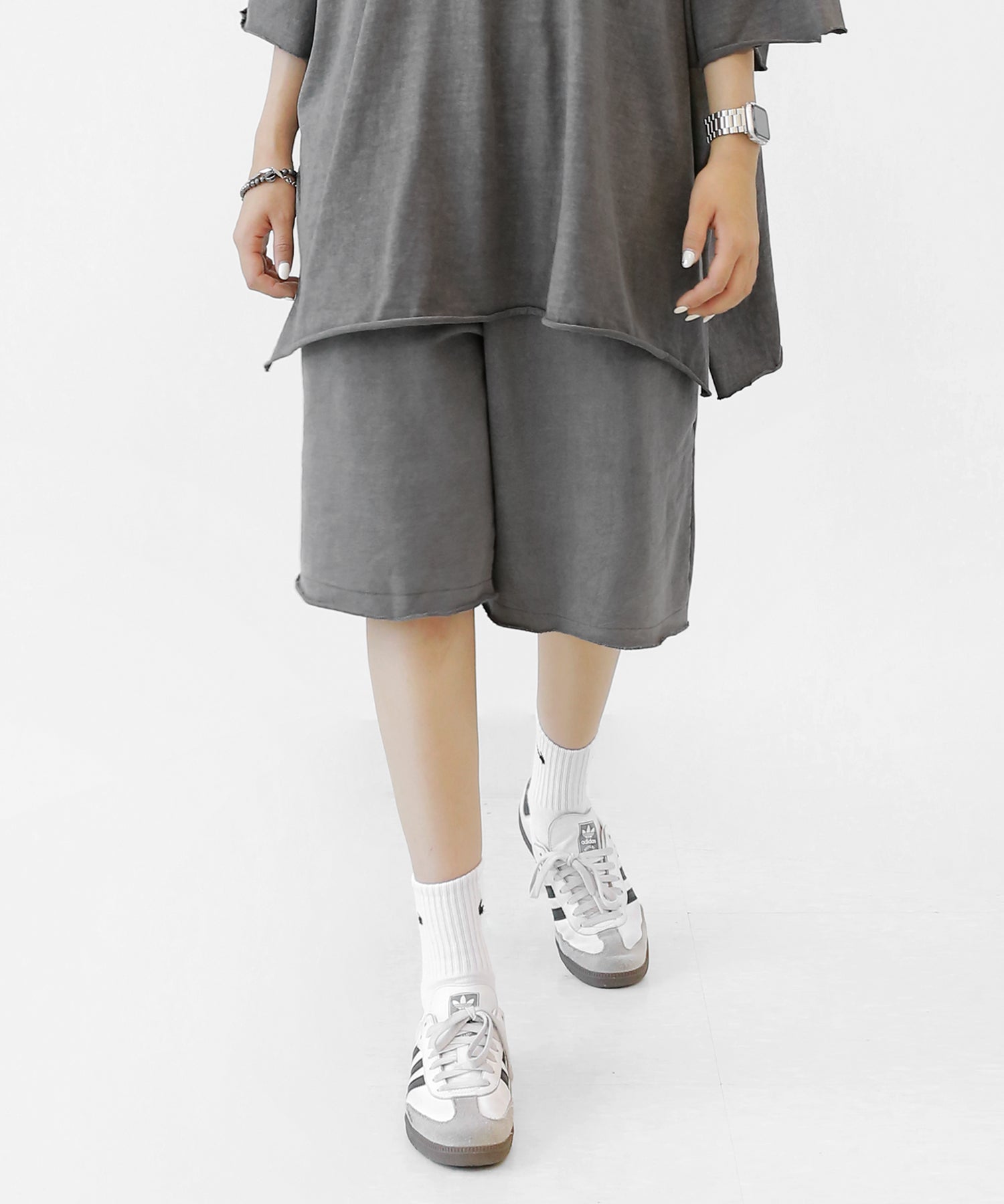 Natural Wash Cut-Off Shorts