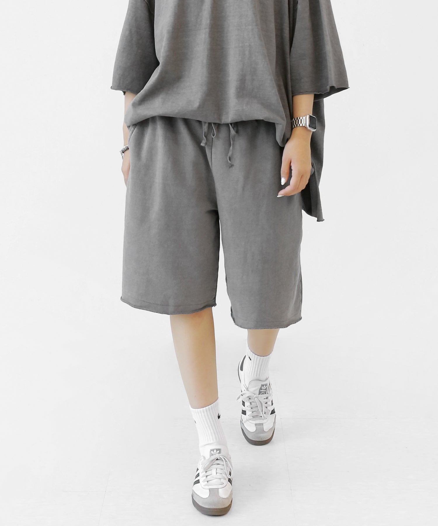 Natural Wash Cut-Off Shorts