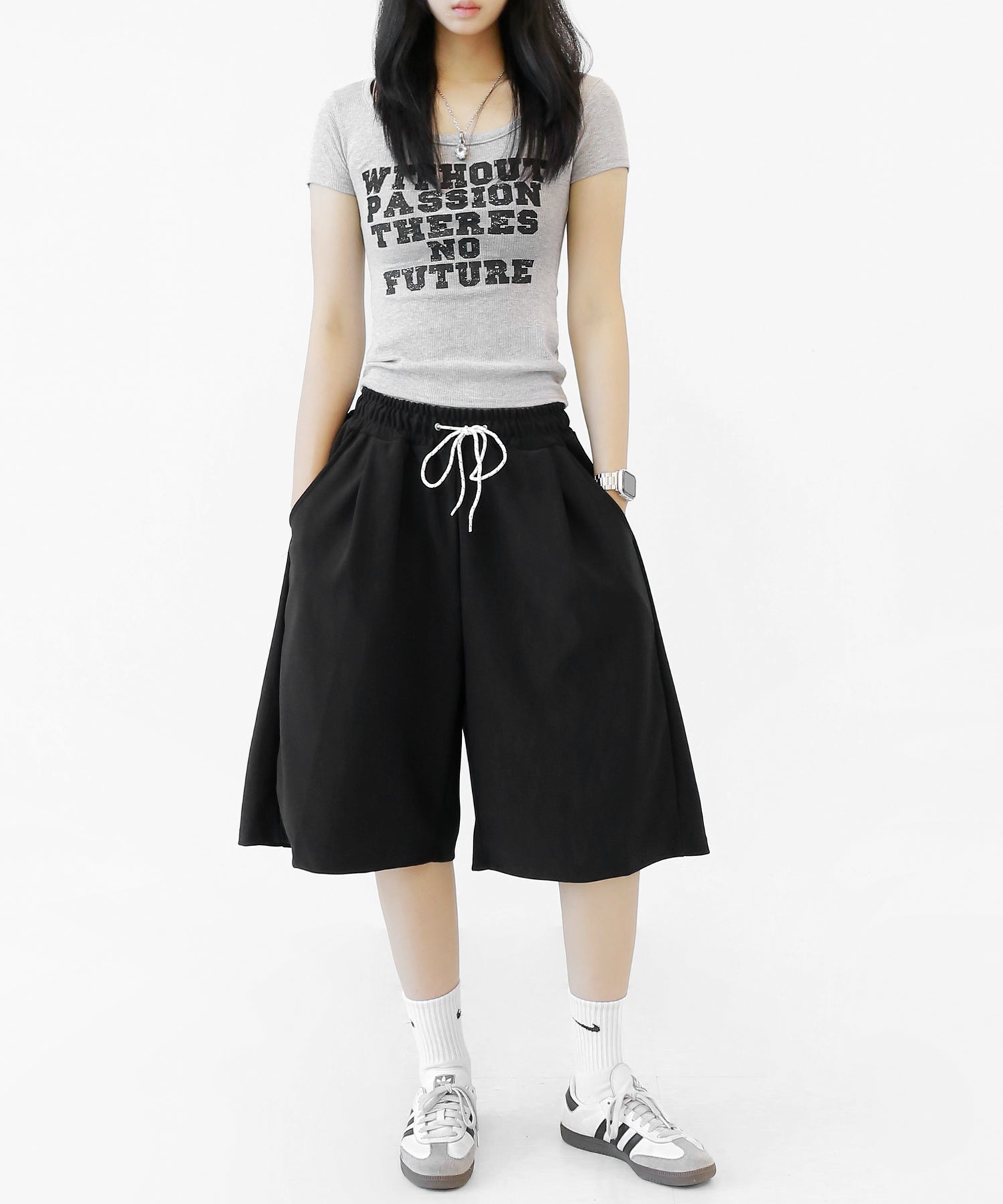 Smart Tuck Wide Shorts