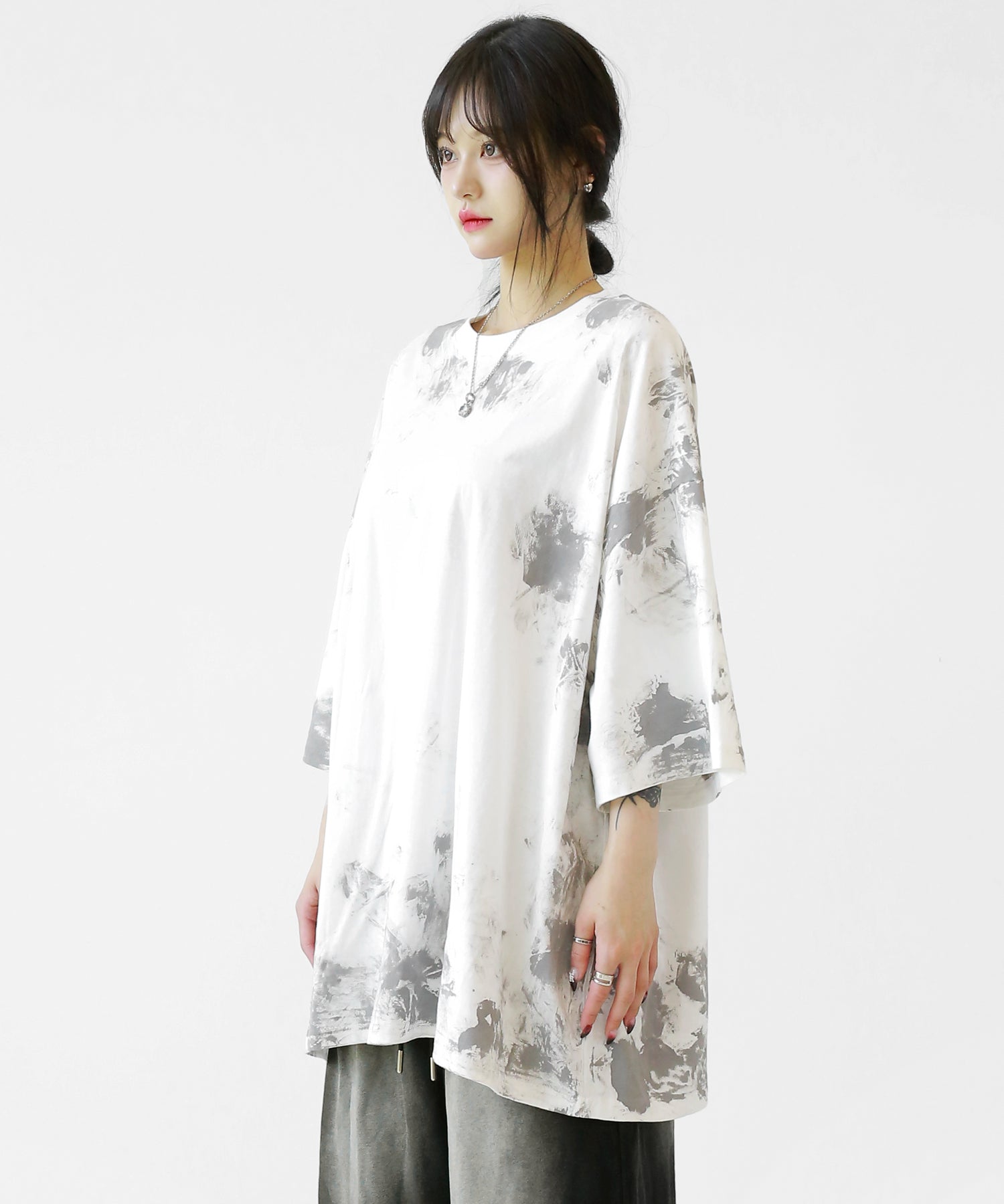 Painted oversized T-shirt