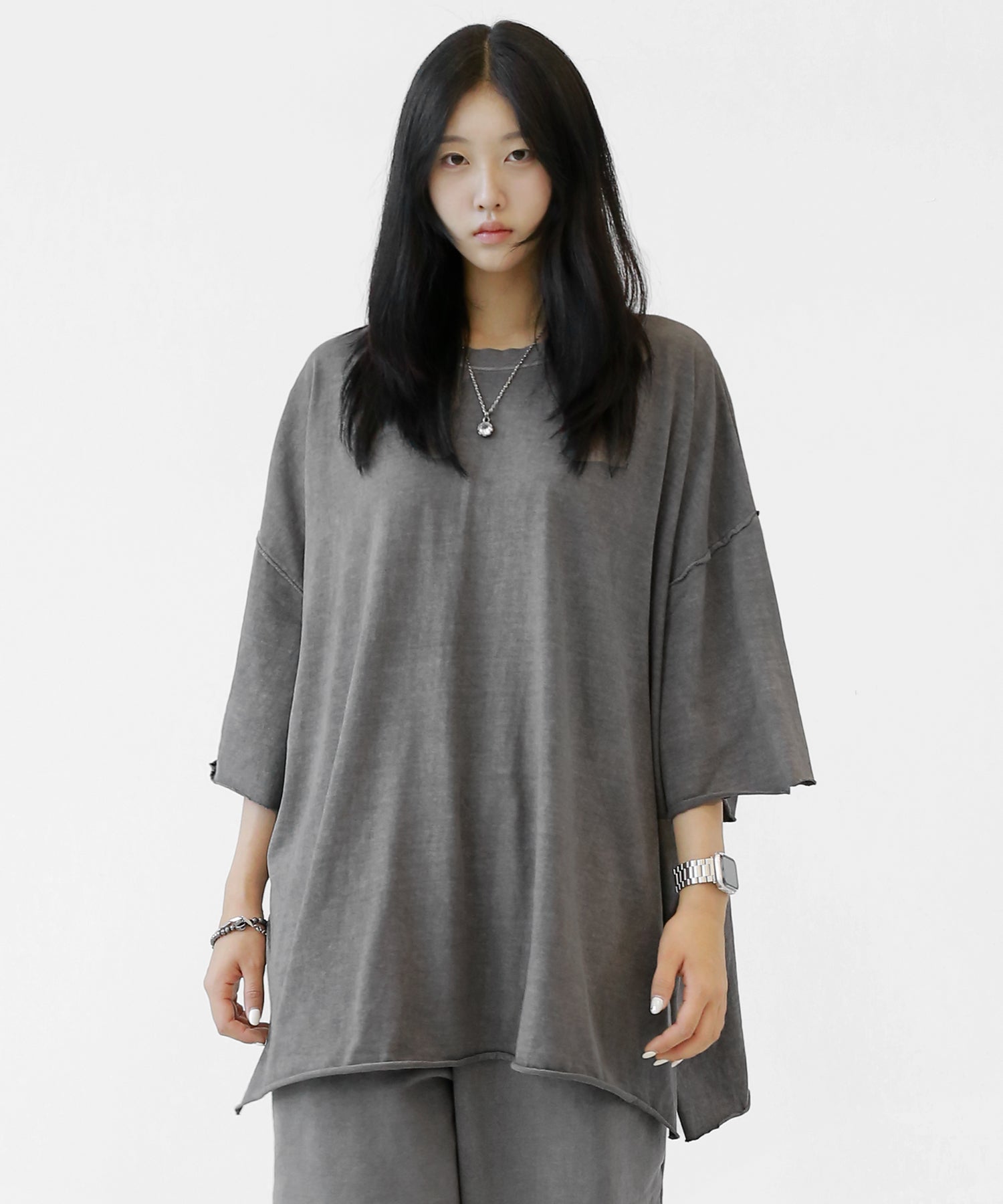 Natural Wash Cut-Off T-Shirt