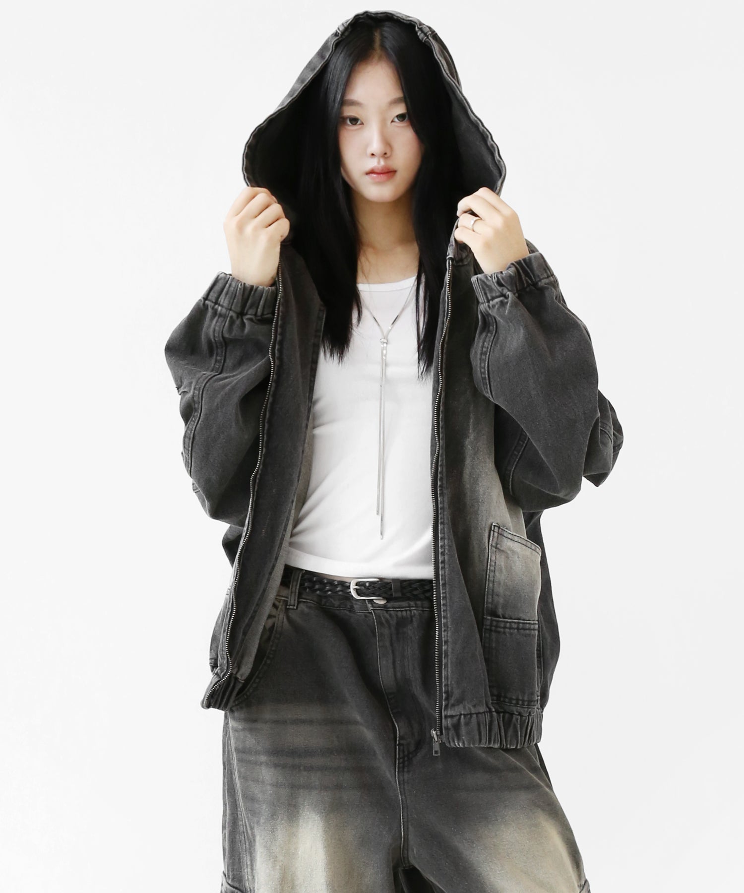 Bleached Gradient Denim Jacket