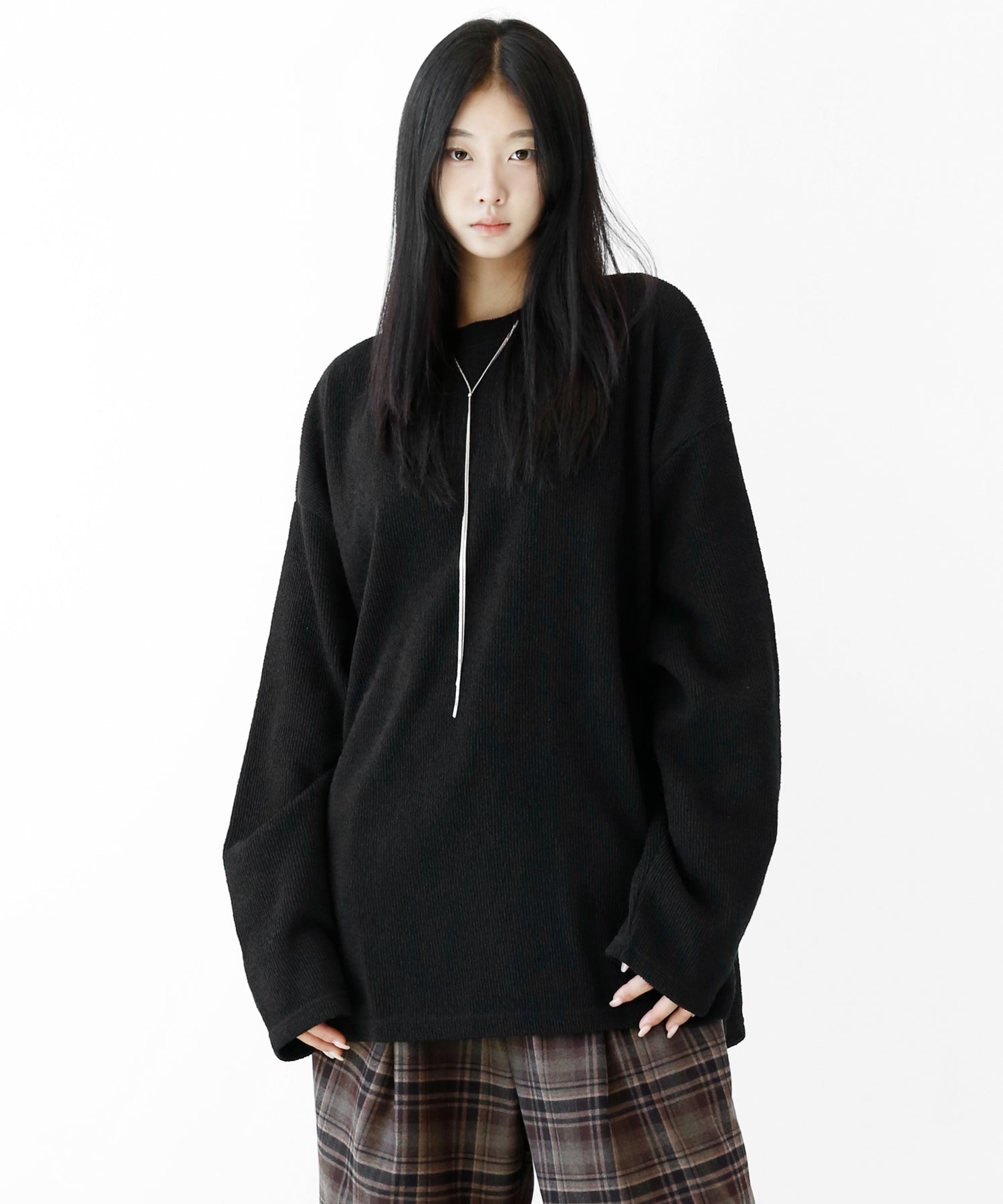 Minimal Loose Knit Sweater