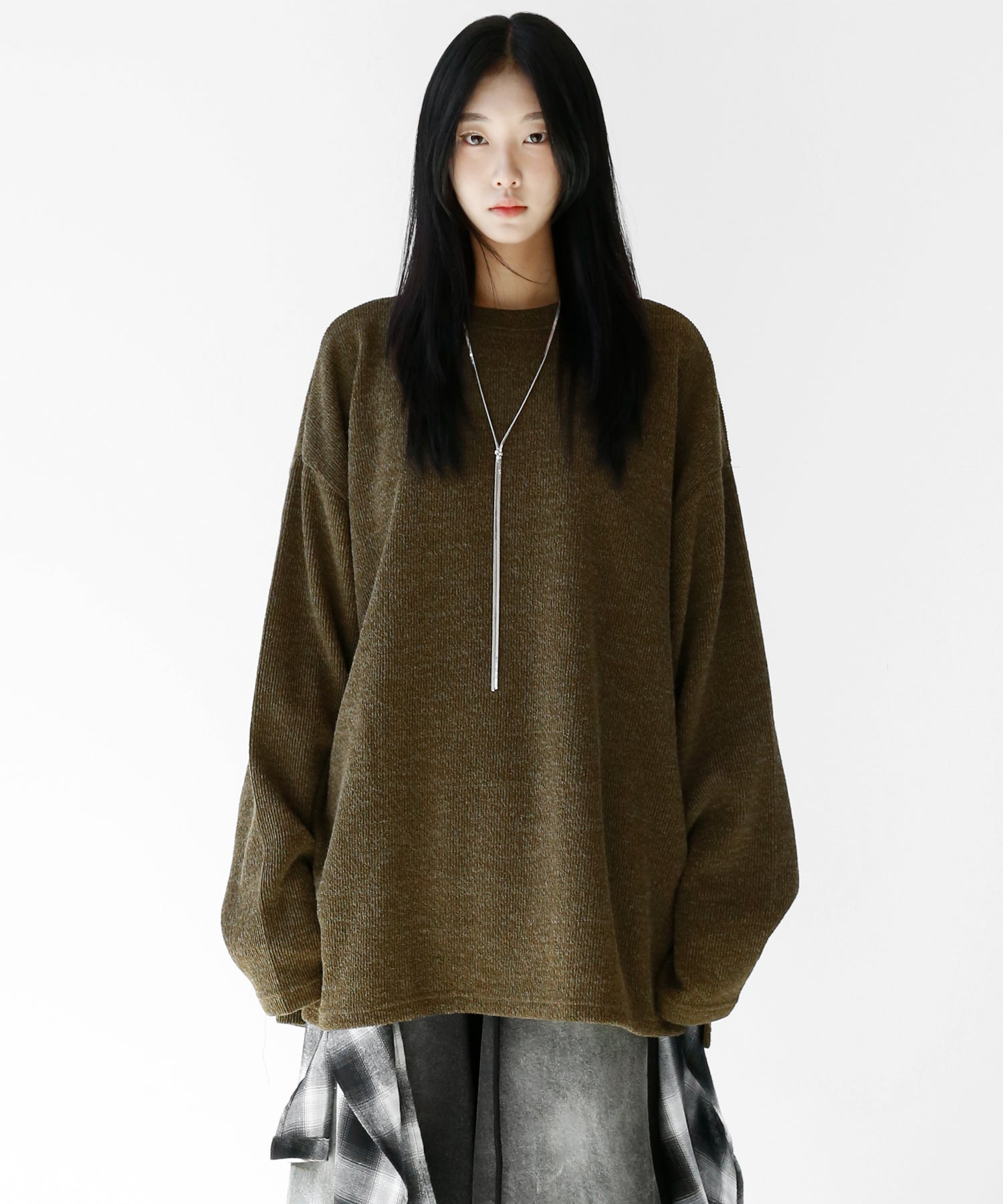 Minimal Loose Knit Sweater