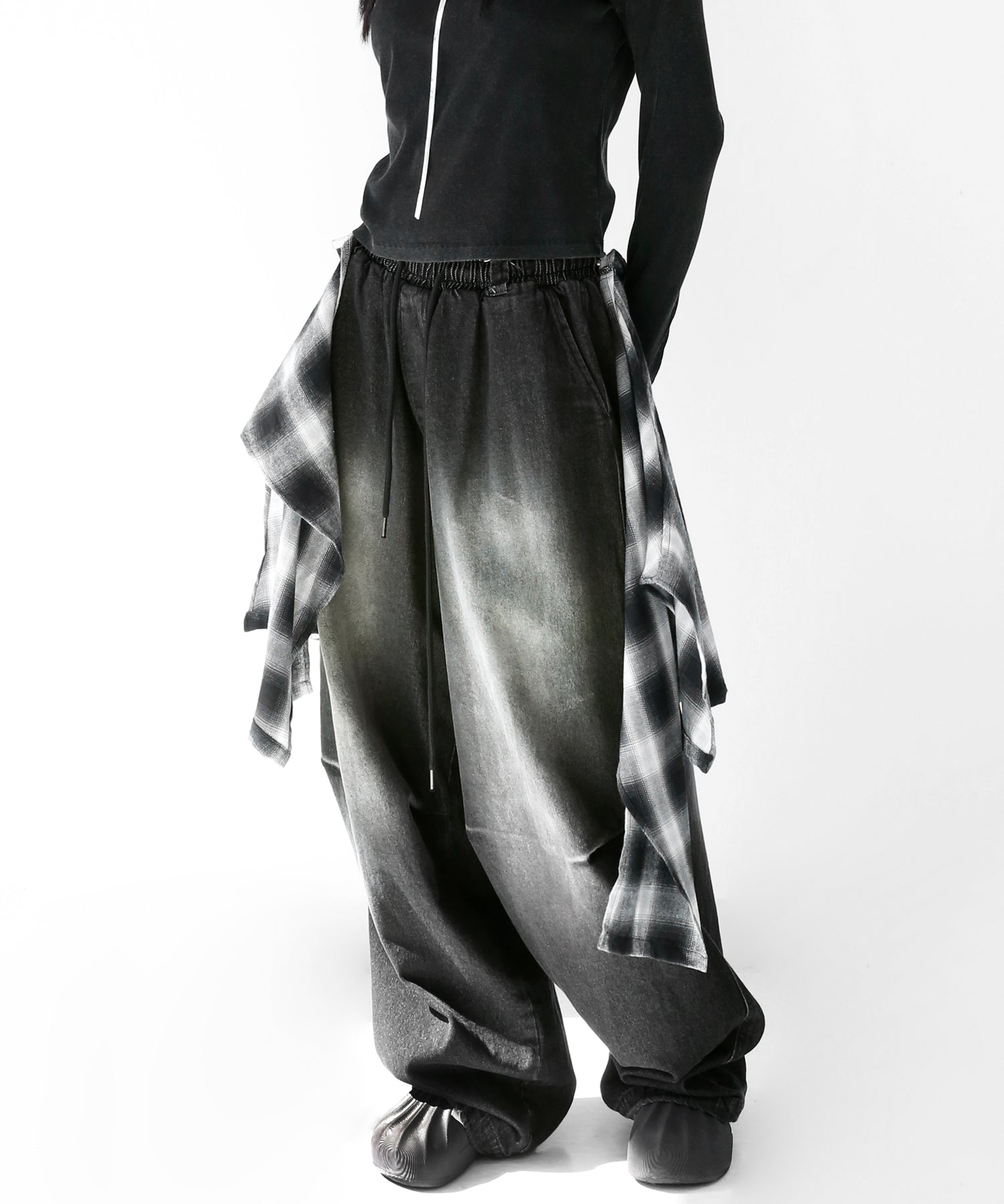 Layered Check Docking Pants