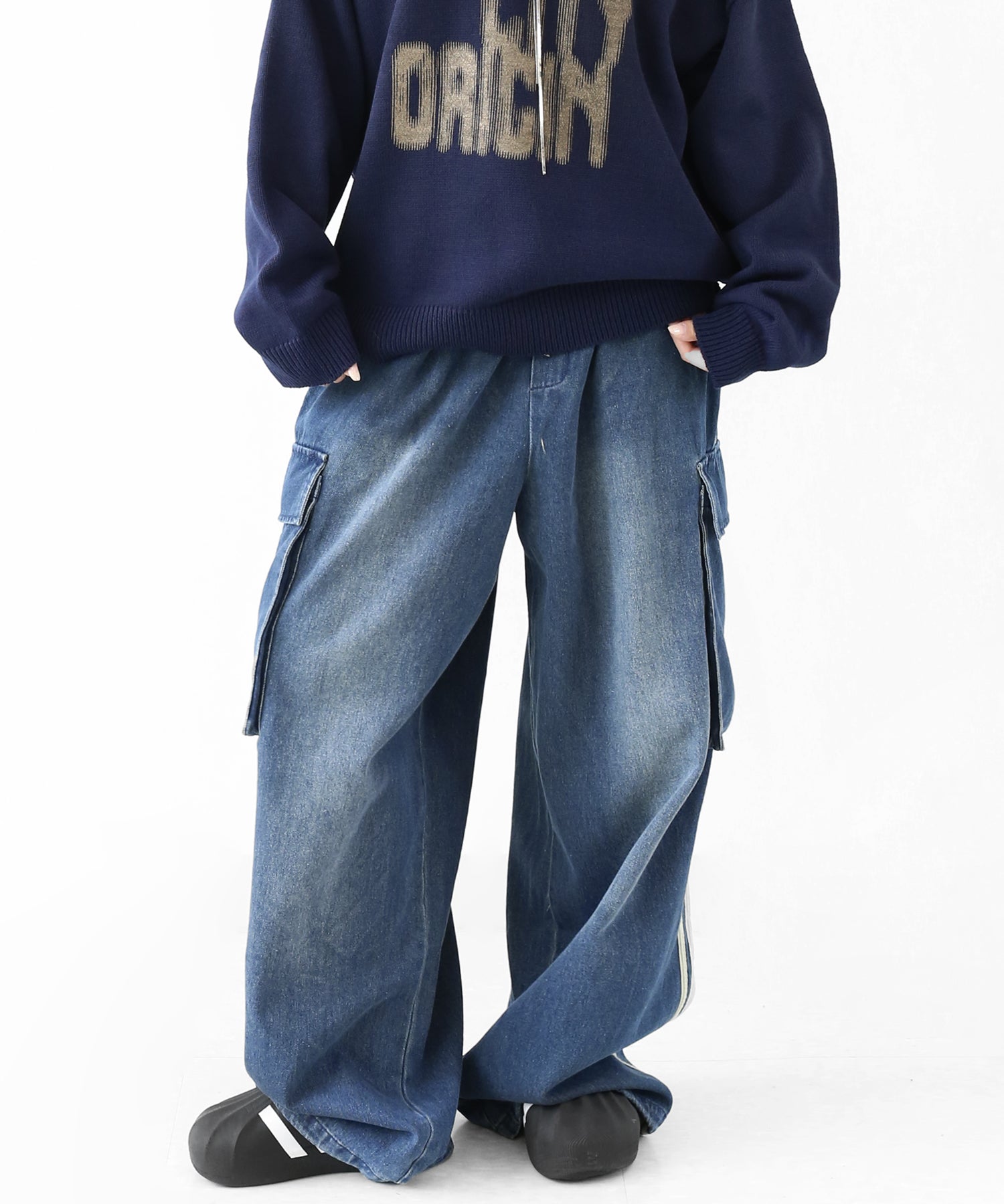 Track Line Wide Cargo Trousers