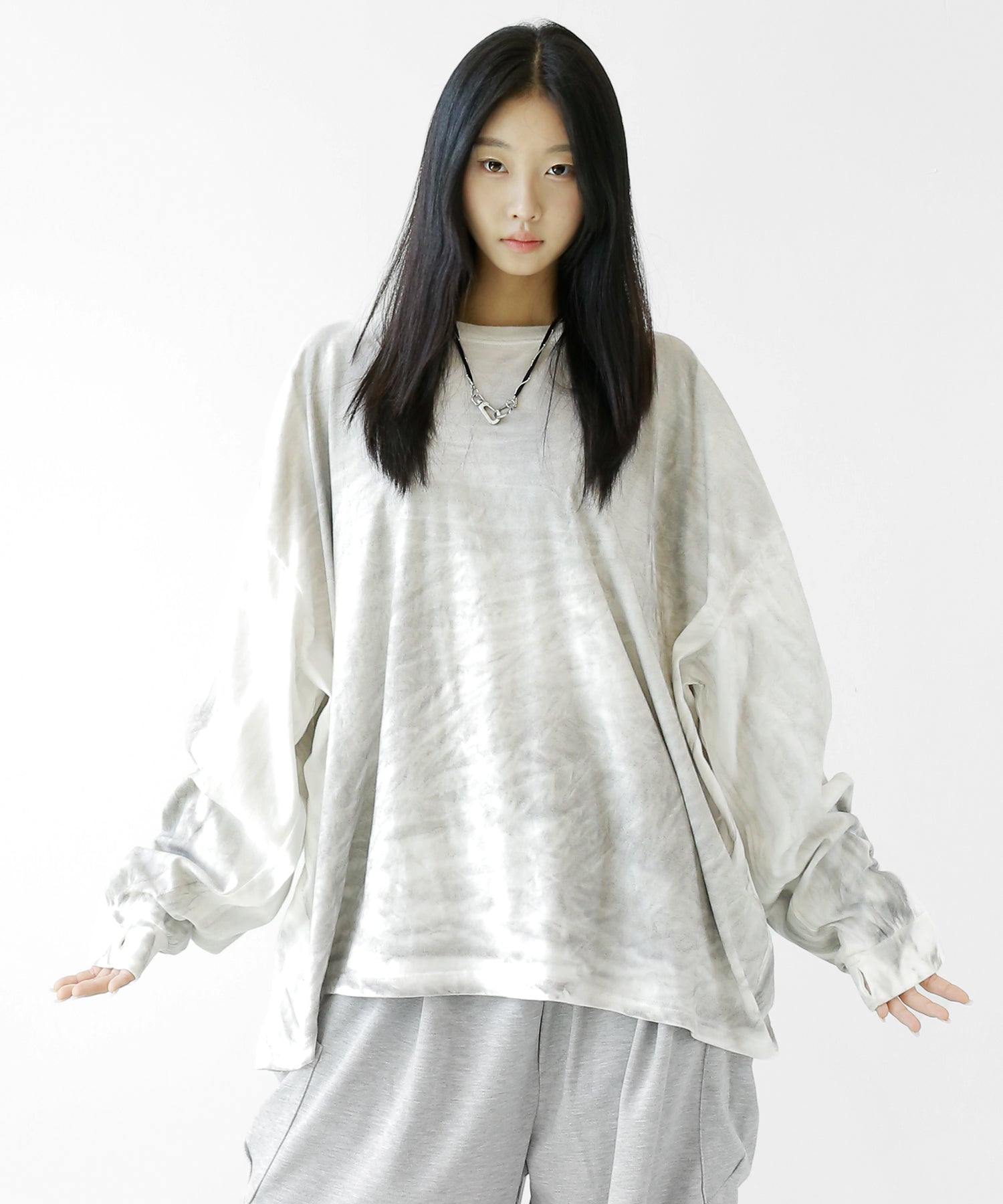Smoke Gradient Long Sleeve Tee