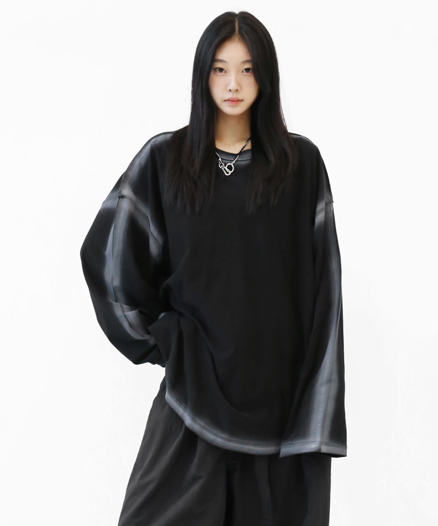 Gradient Spray Long Sleeve Tee