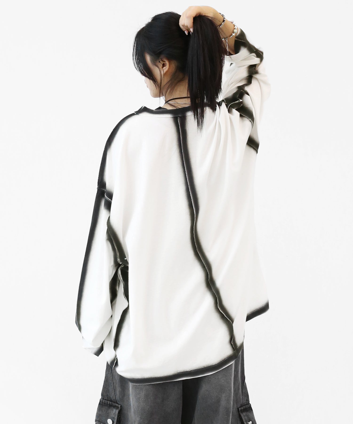 Gradient Spray Long Sleeve Tee