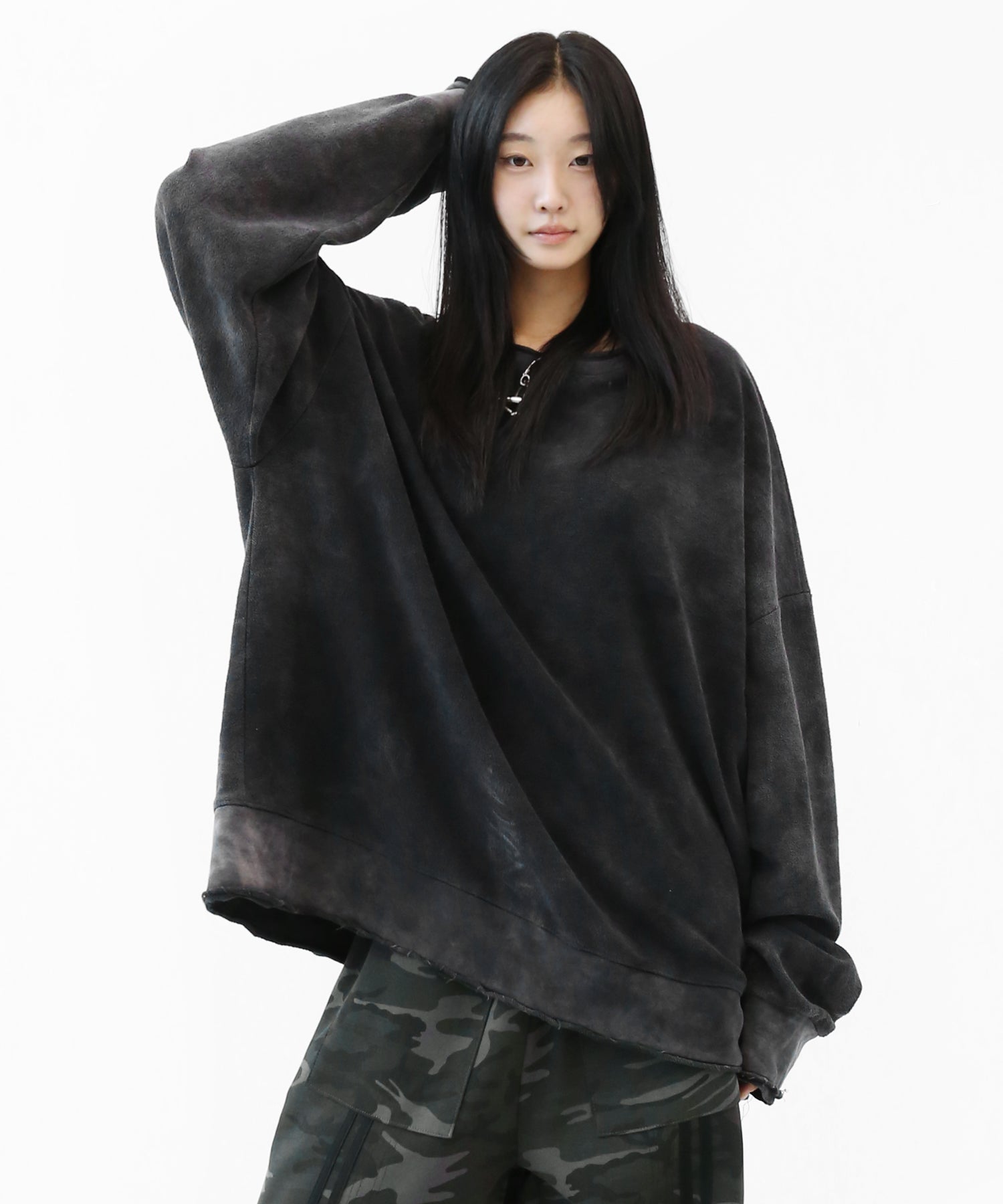 Vintage Wash Cutoff Sweatshirt