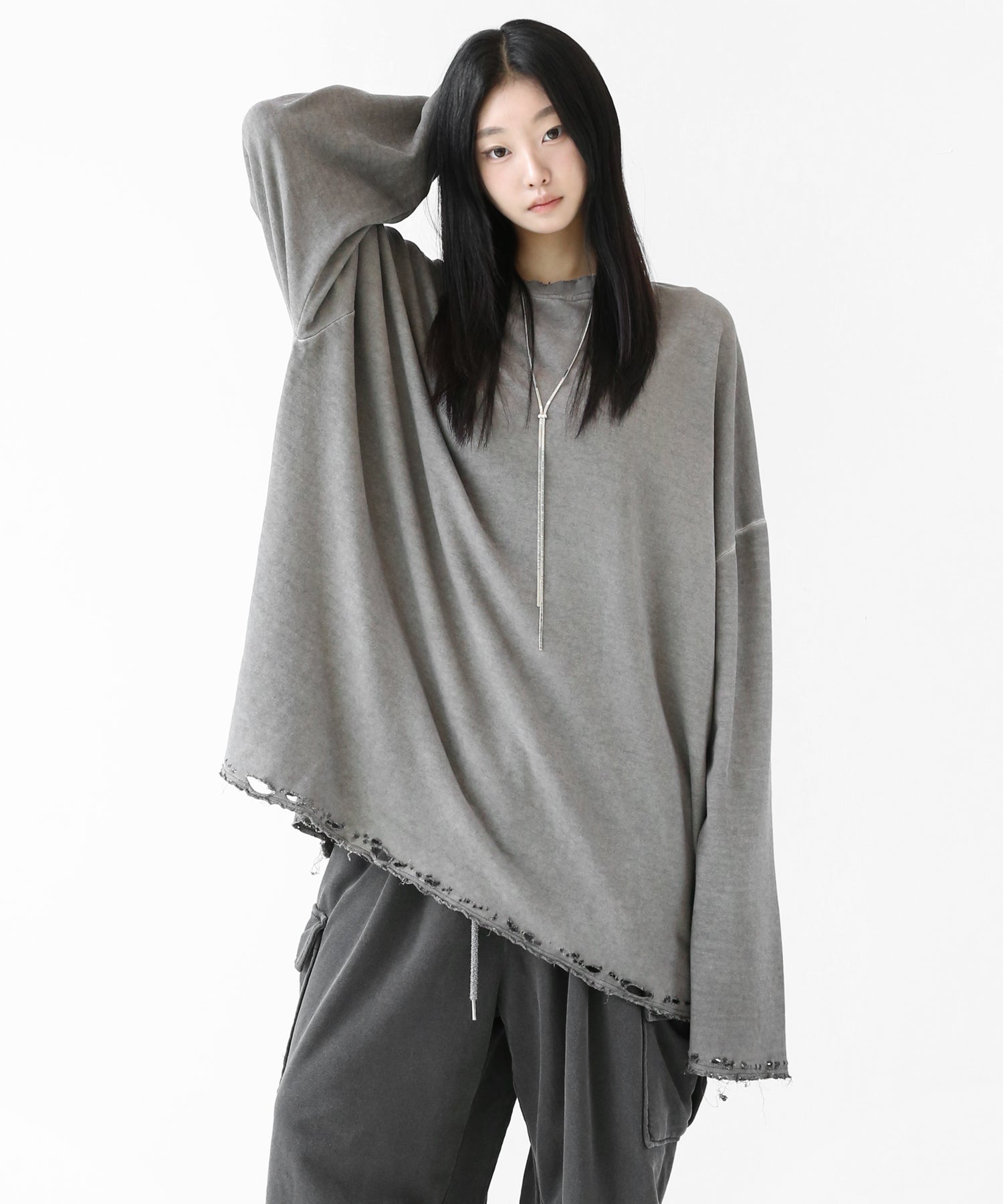 Loose Damage Crash Long Sleeve T-shirt