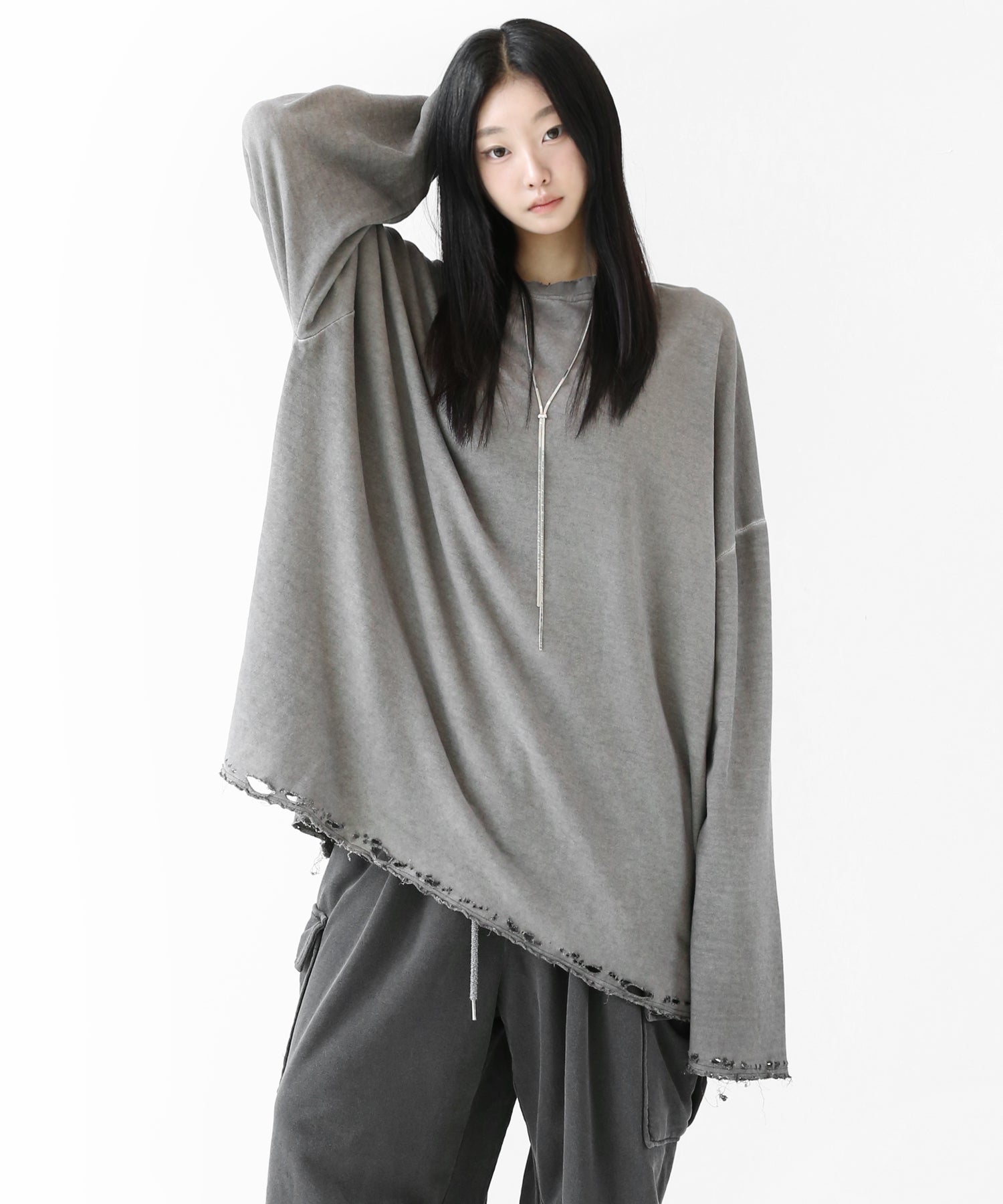 Loose Damage Crash Long Sleeve T-shirt