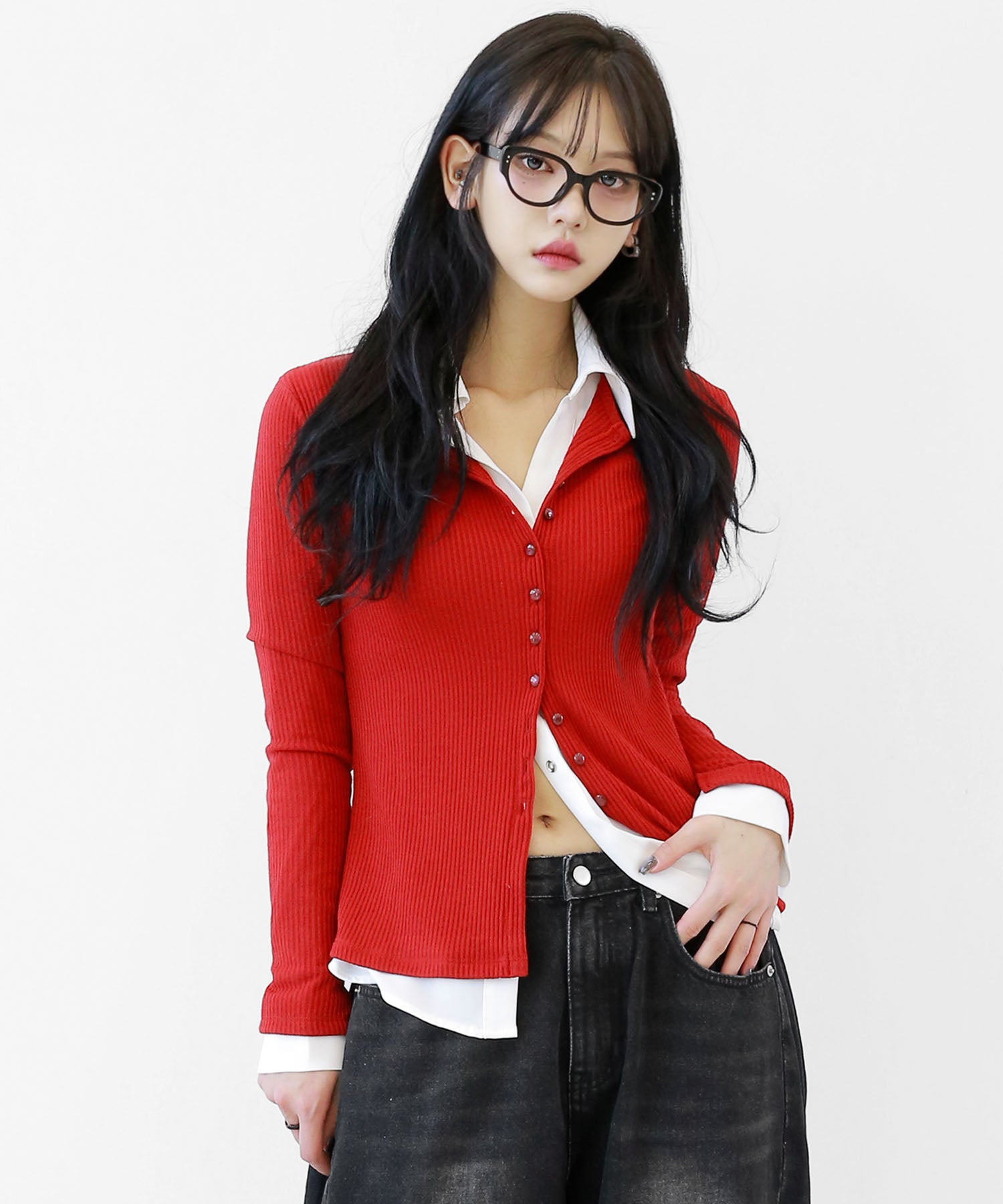 All-Season Rib Knit Cardigan