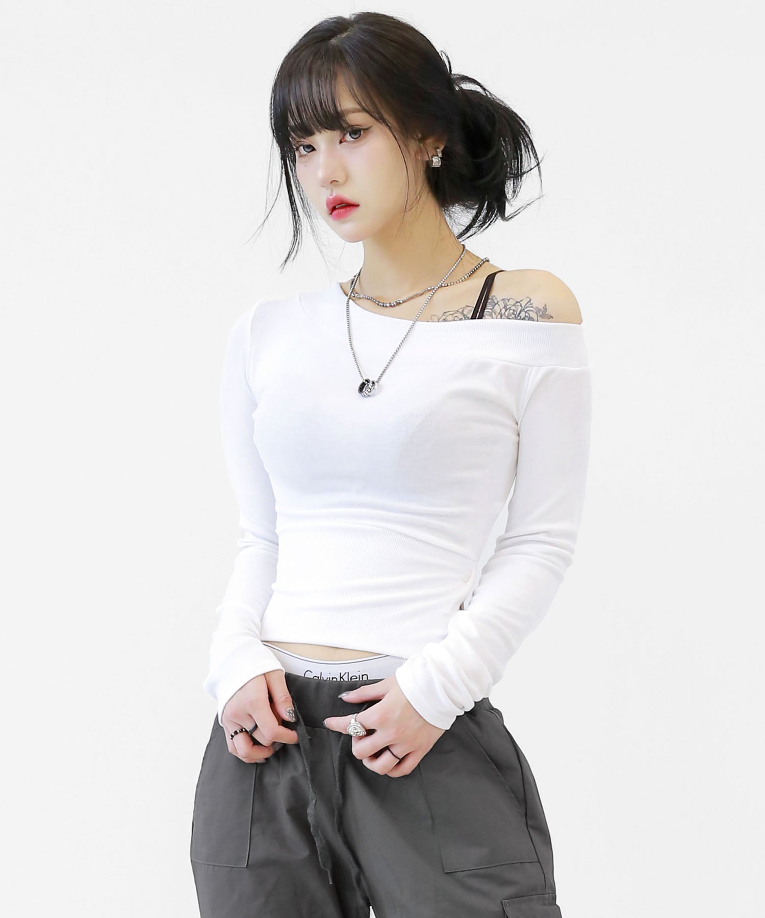 One-Shoulder Cropped Top