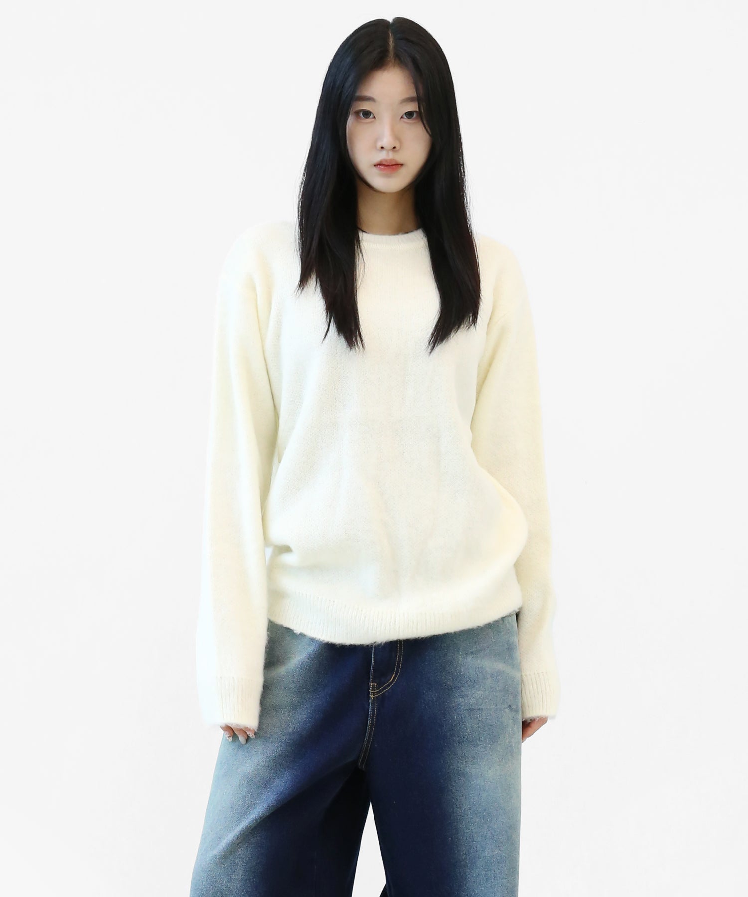 Airy Mood Fluffy Knit Pullover