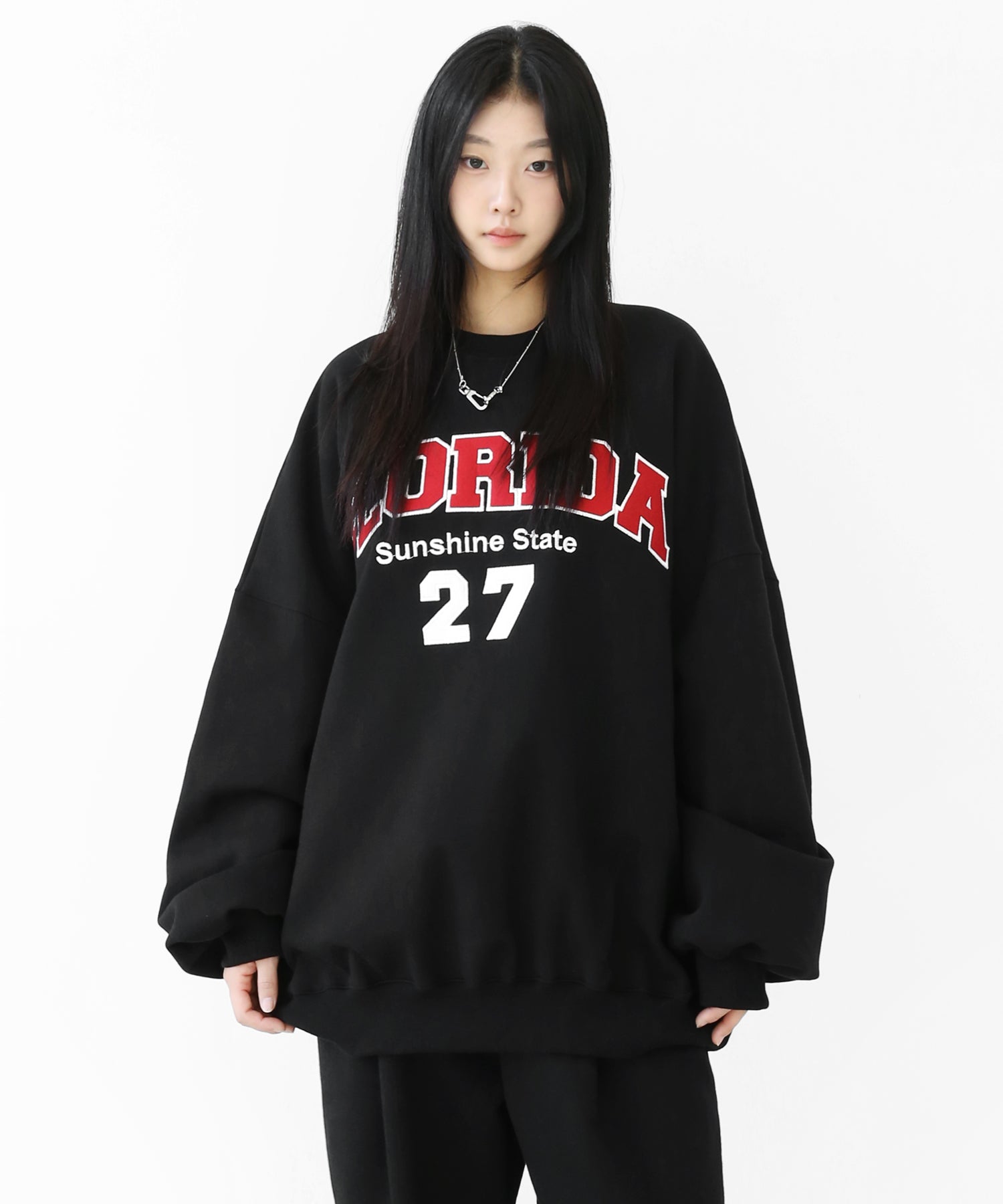 College Logo Fleece-Lined Sweatshirt