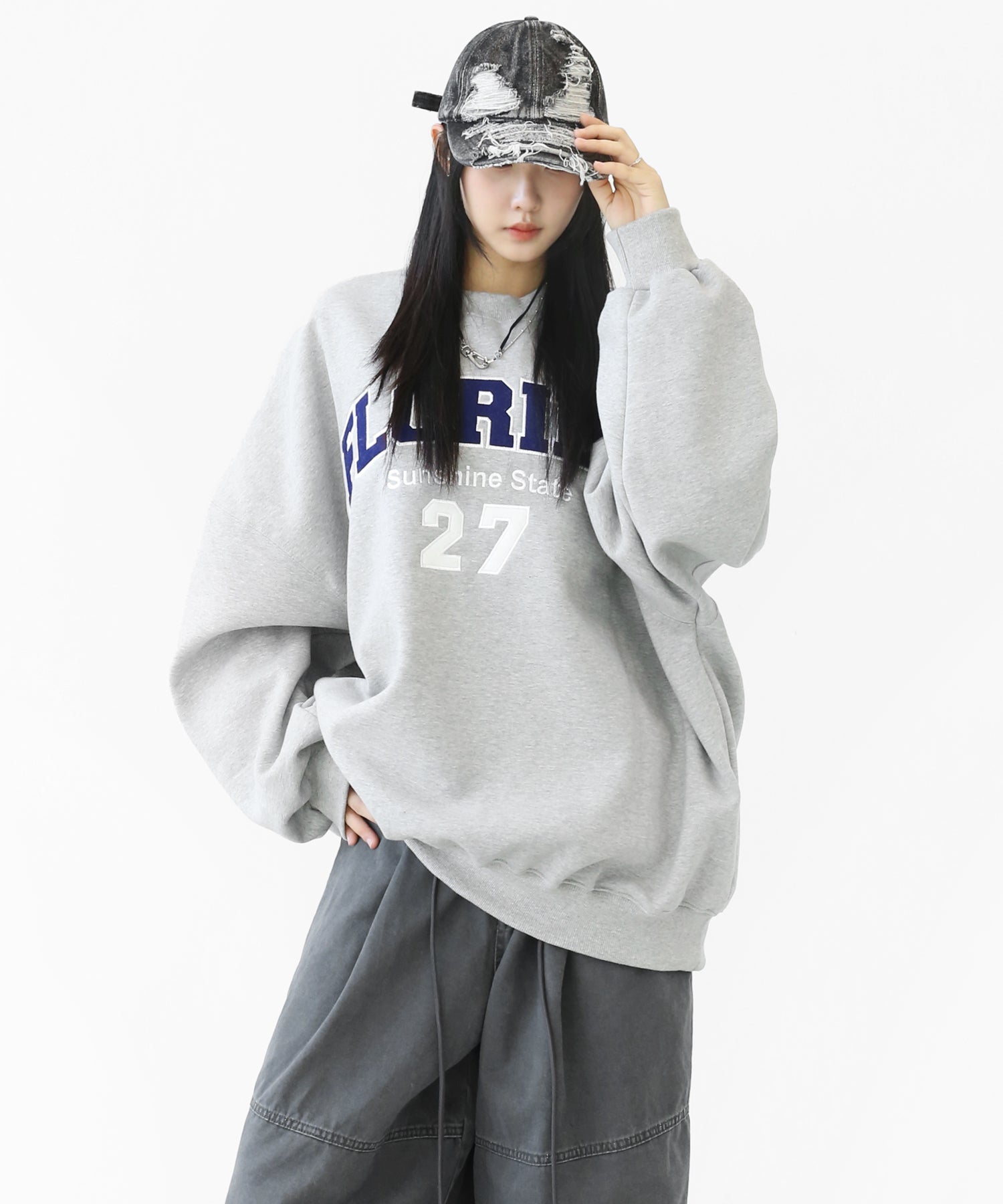 College Logo Fleece-Lined Sweatshirt